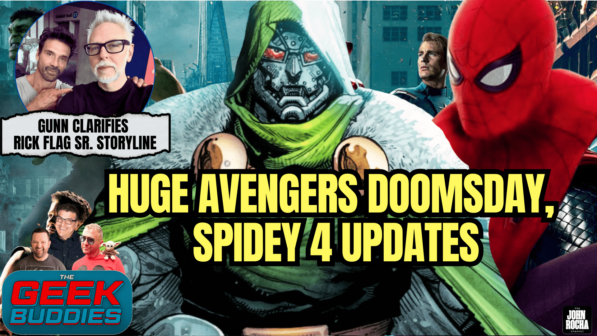 Big Avengers Doomsday, Spidey 4 Updates, Gunn Clarifies Rick Flag Sr. Storyline