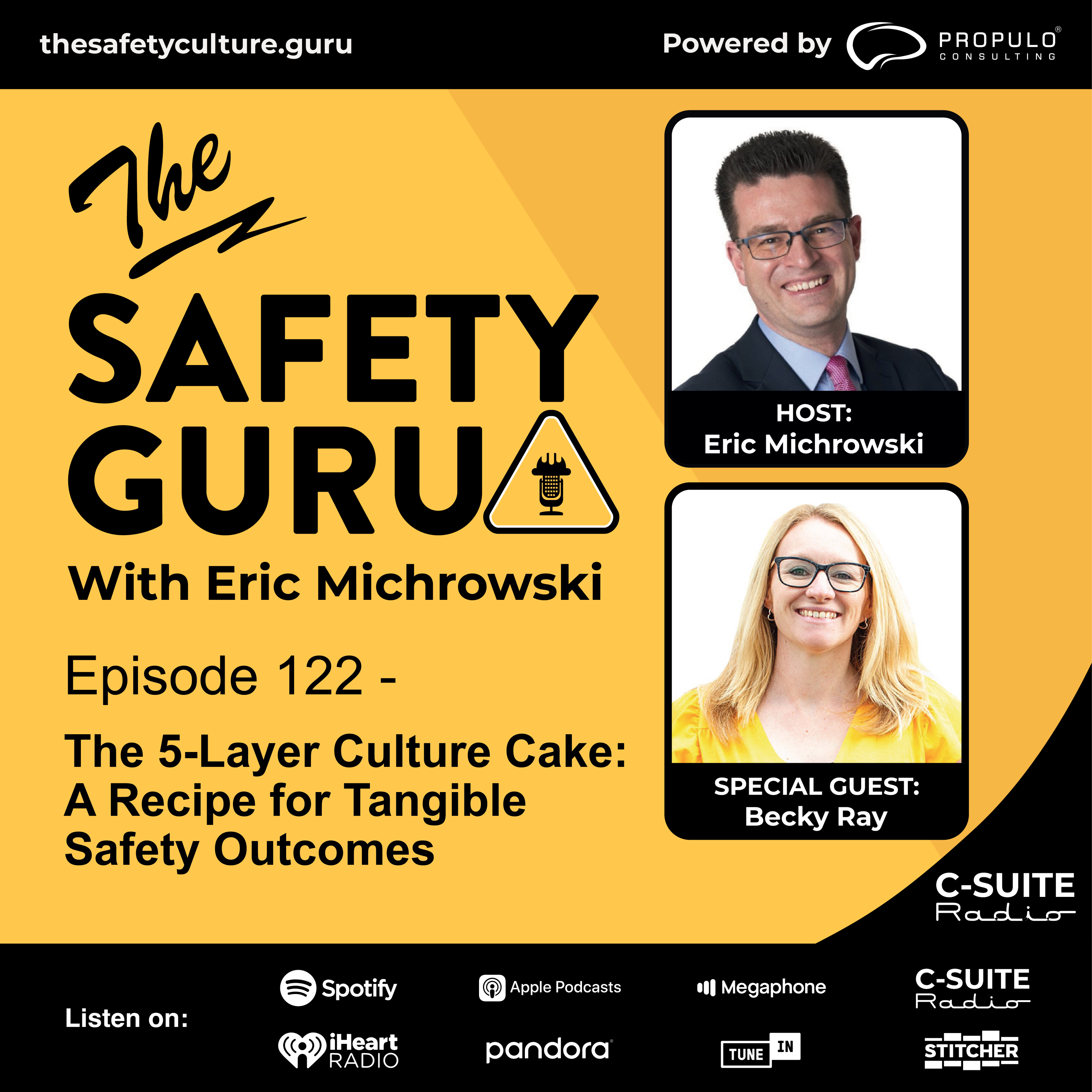 Episode 122 - The 5-Layer Culture Cake: A Recipe for Tangible Safety Outcomes with Becky Ray episode artwork