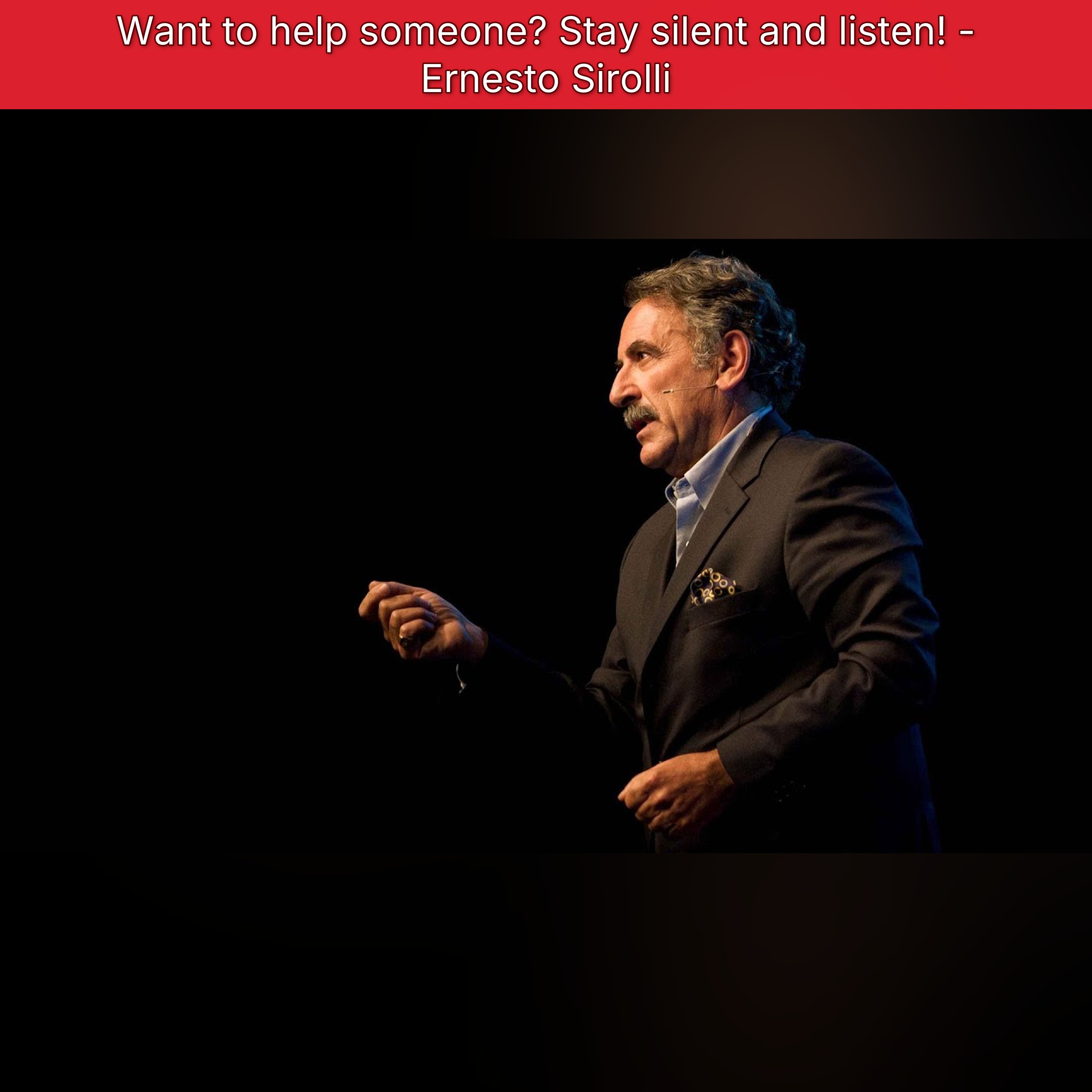 Want to help someone? Stay silent and listen! - Ernesto Sirolli episode artwork