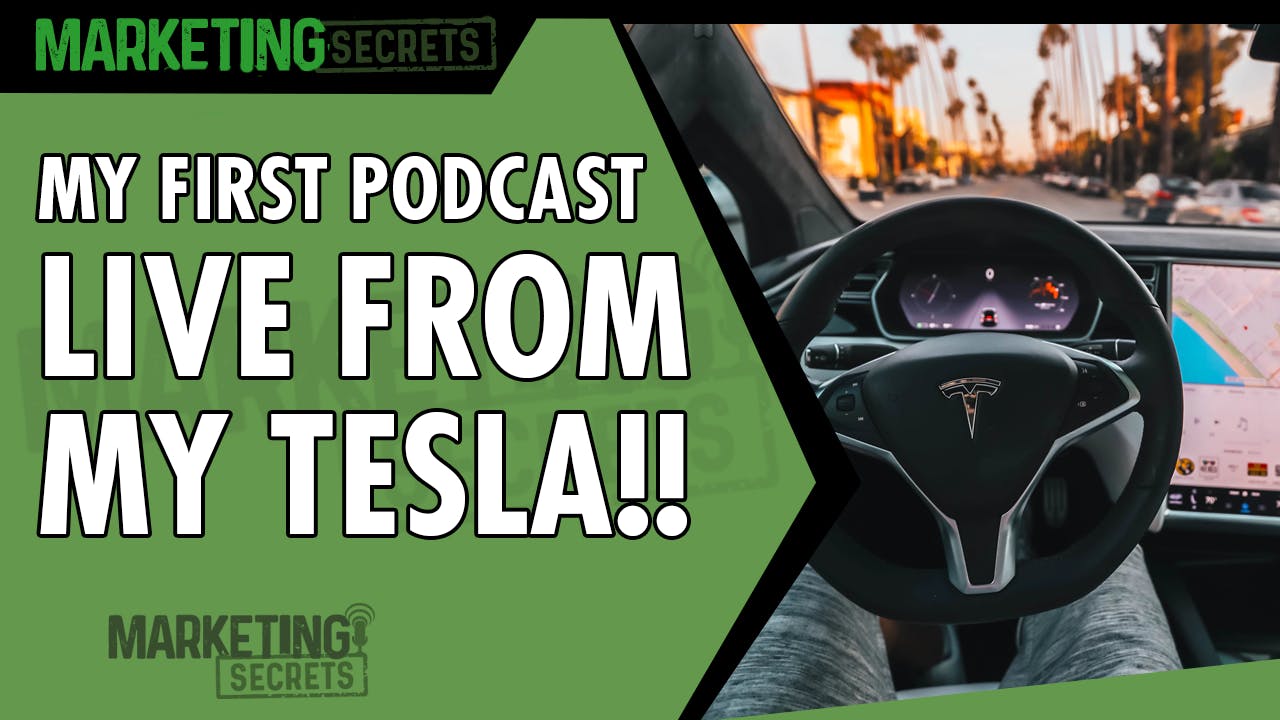 My First Podcast LIVE From My Tesla!!