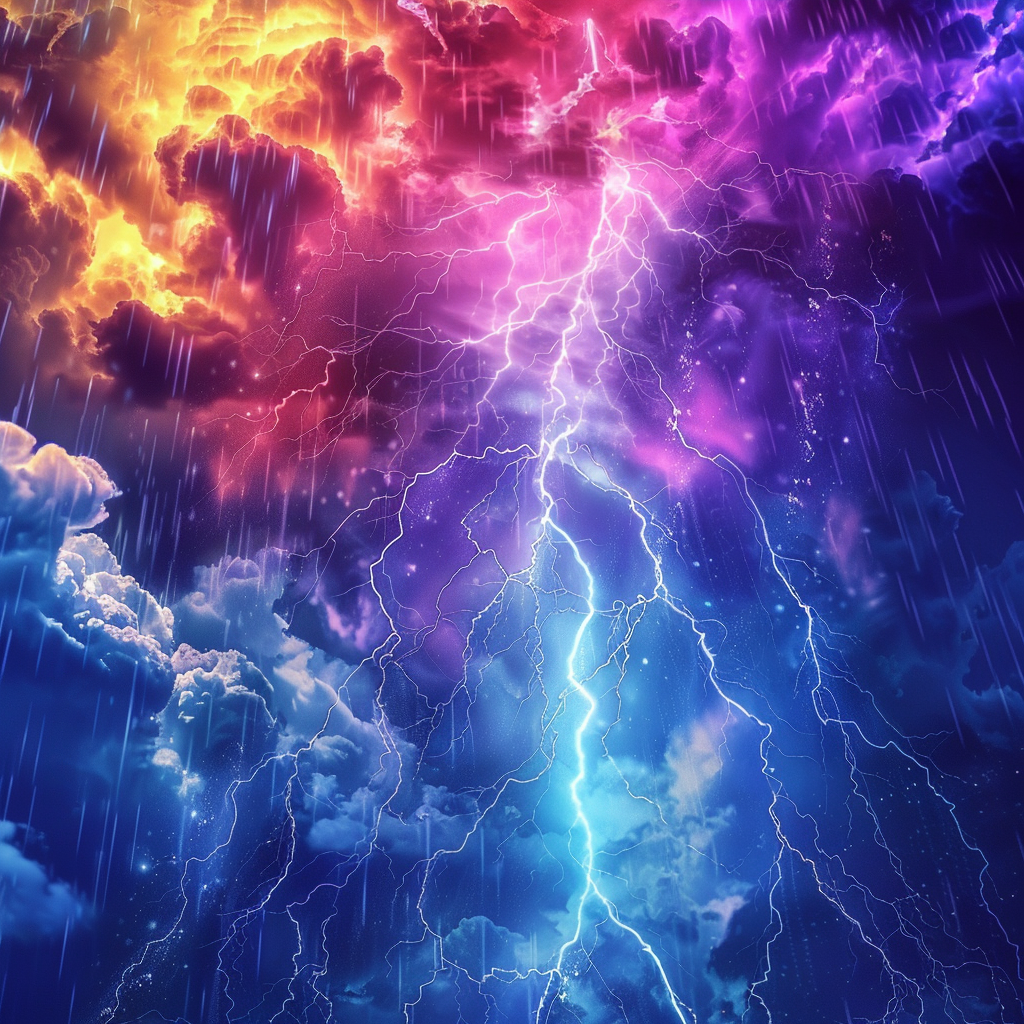 741 Hz with Rain And Thunder Awakening Intuition And Cleansing The Aura