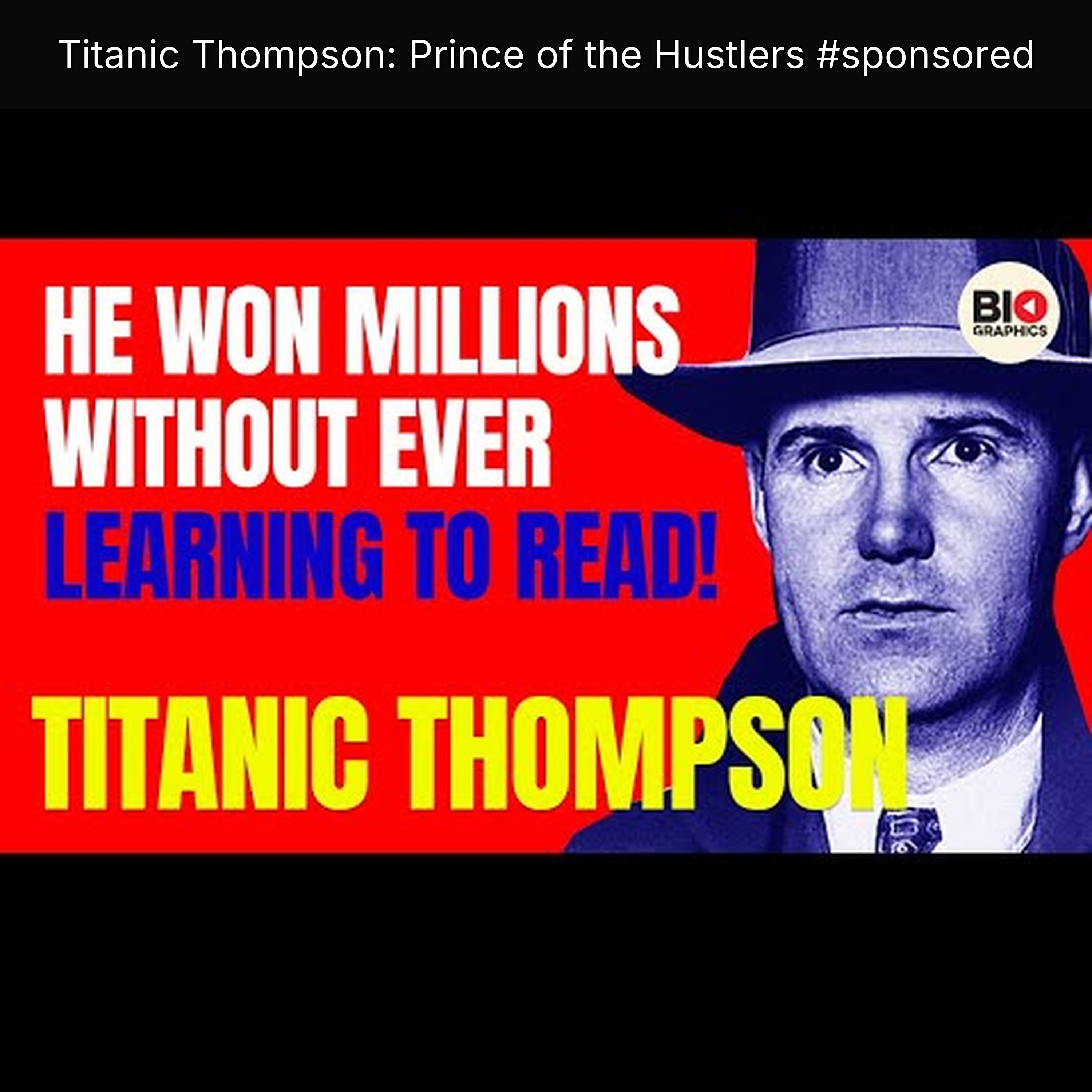 Titanic Thompson: Prince of the Hustlers #sponsored