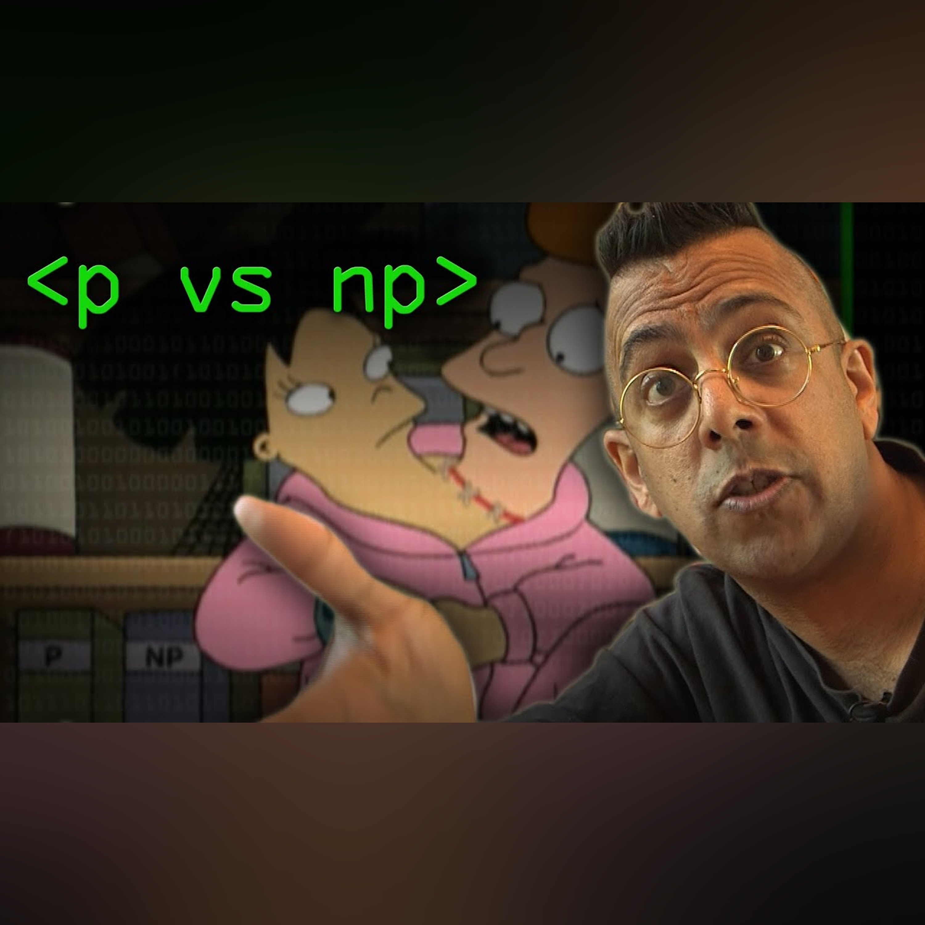 P vs NP on TV - Computerphile episode artwork