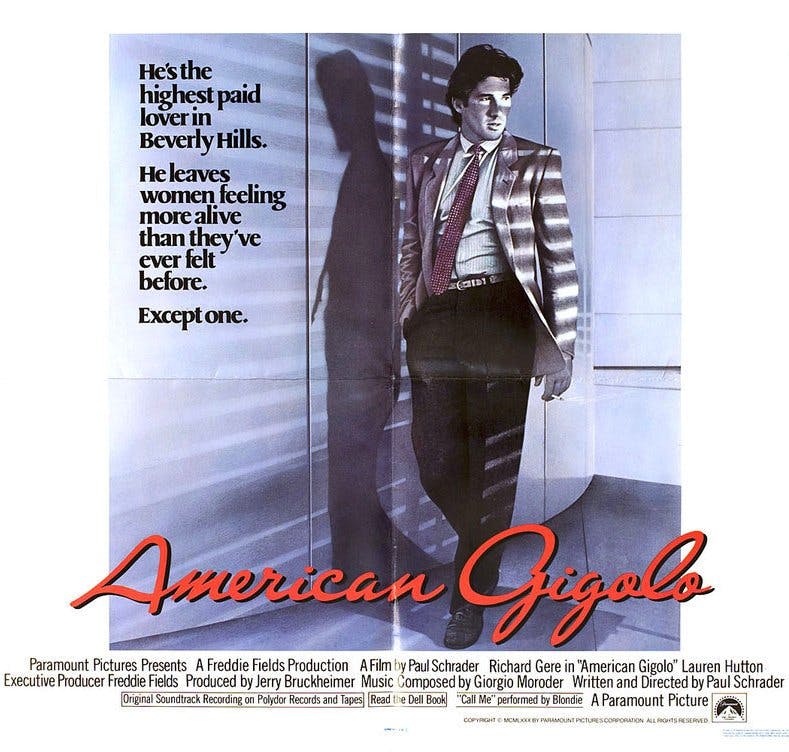 1980: Richard Gere and American Gigolo (Erotic 80s Part 3)