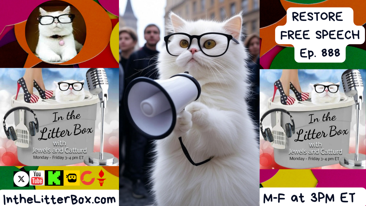 RESTORE FREE SPEECH | In the Litter Box w/ Jewels & Catturd – Ep. 889 9/24/2025