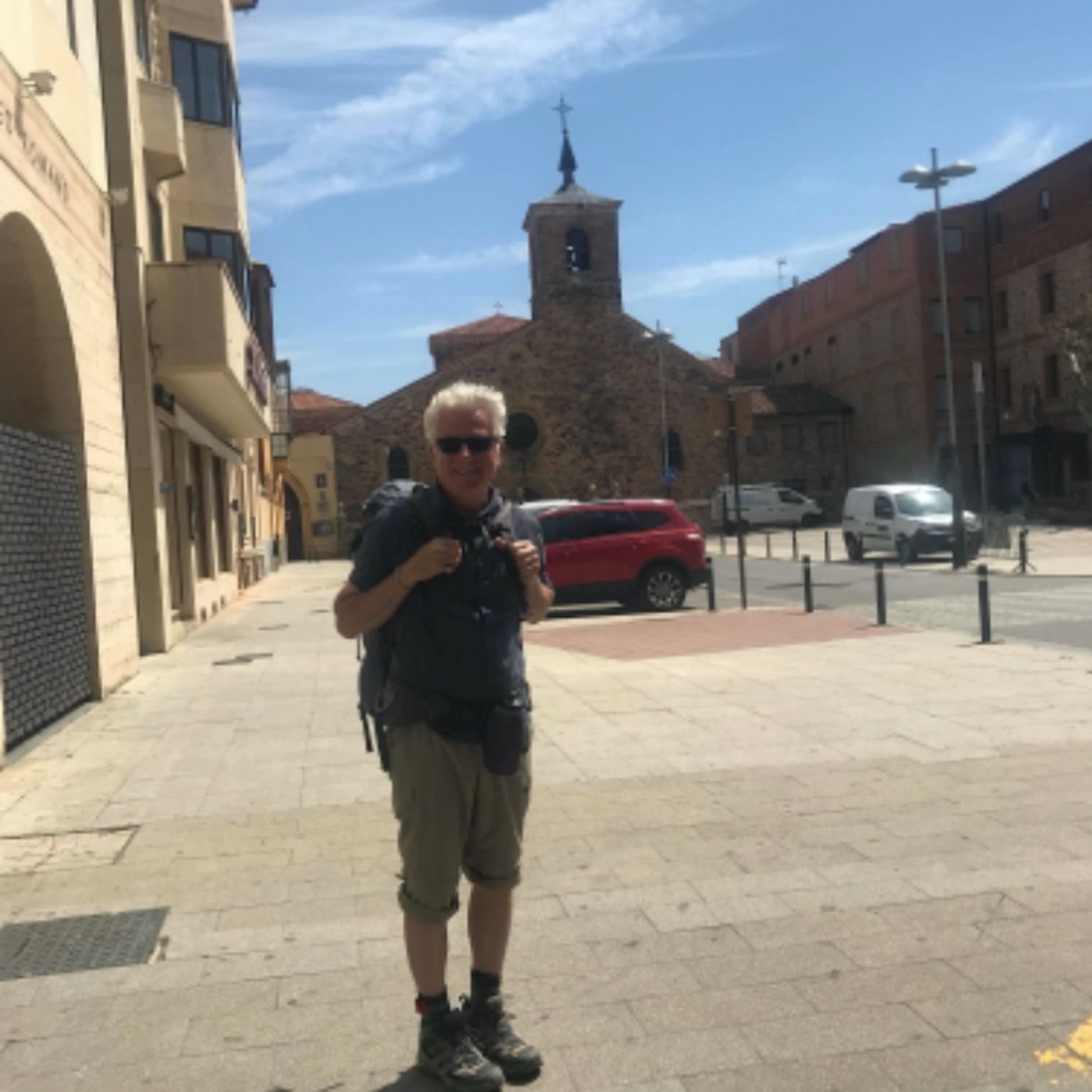 Canadian writer, author and poet Brad Batten joins me to talk about his eight Caminos - while we walk to Samos!! episode artwork