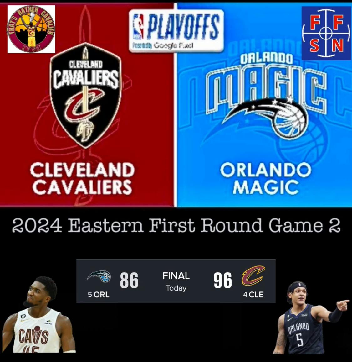 “NBA Playoffs Game 2 Cavs vs Magic”