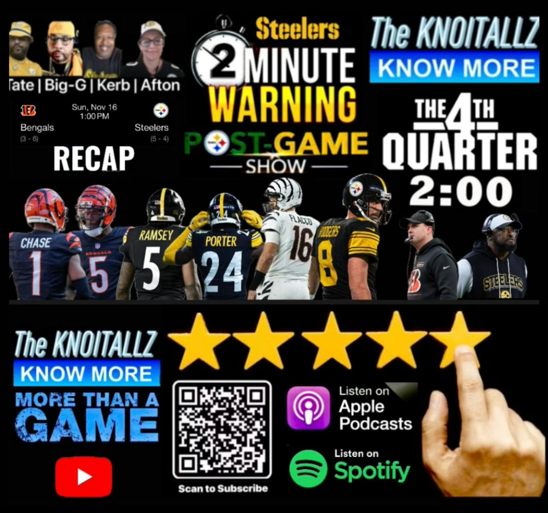 2-Minute Warning Postgame Podcast: Week 11 Bengals vs Steelers 2-Minute Warning Postgame Podcast: Week 11 Bengals vs Steelers