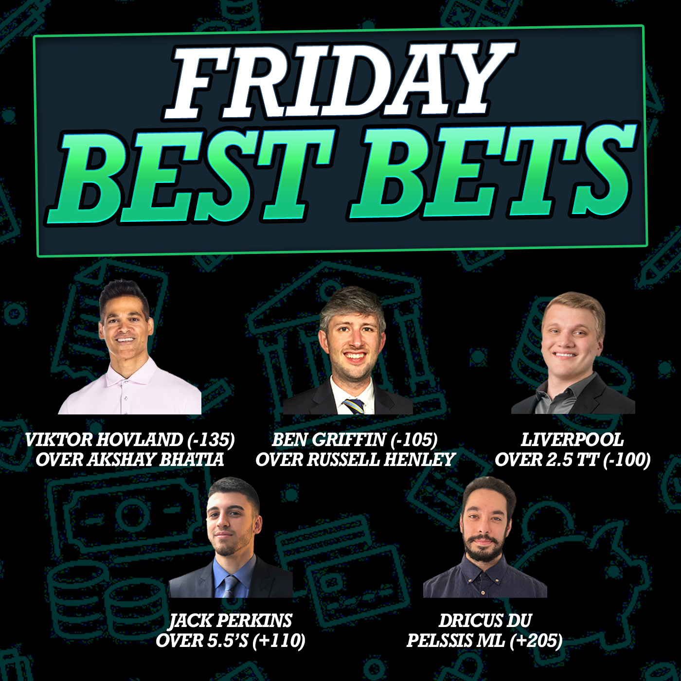 BPE FRIDAY: MLB Picks + UFC 319 Bets + Soccer + Golf Props