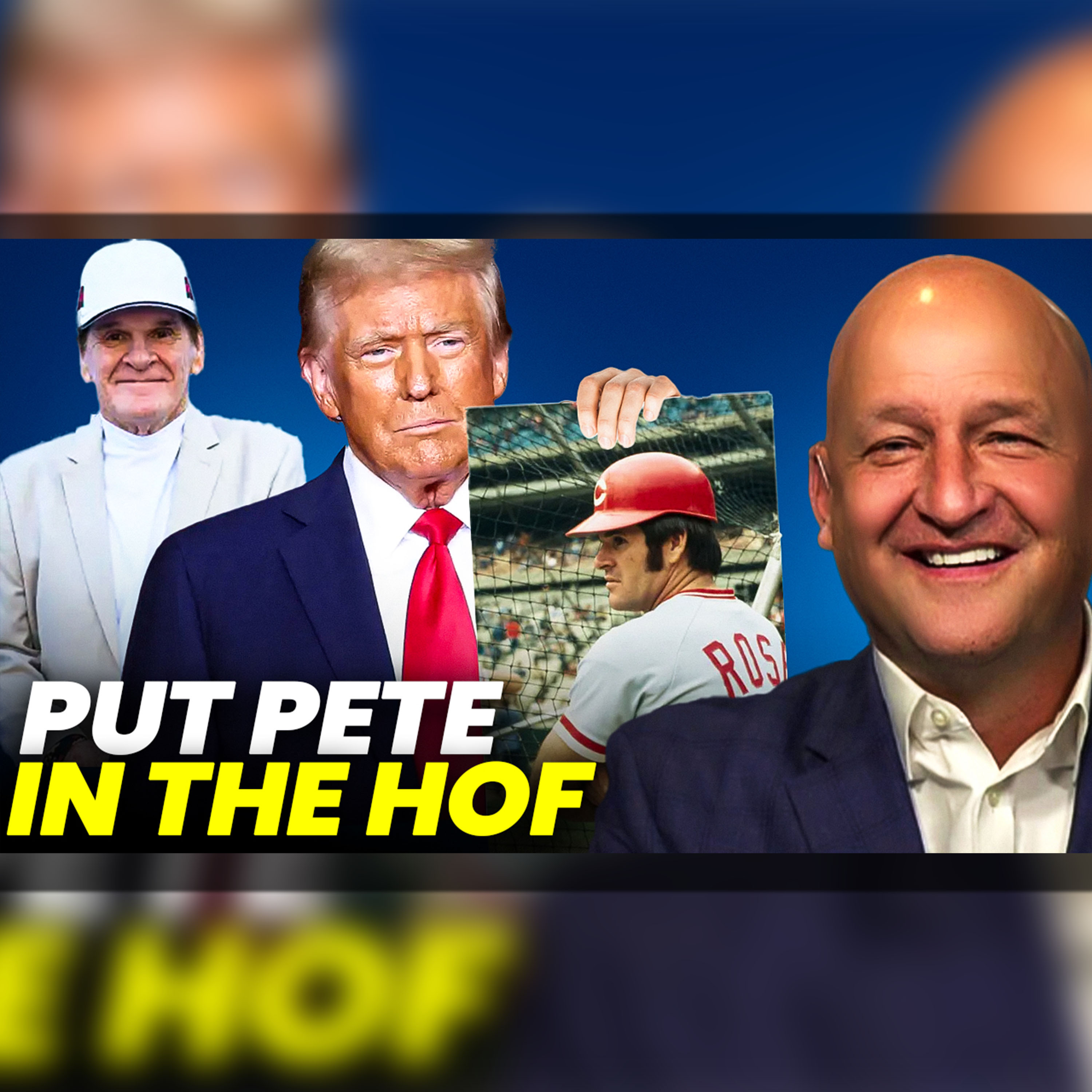 President Trump BASHES MLB, Set To PARDON MLB Legend Pete Rose + Ben Hartsock & Fred Smoot | episode artwork