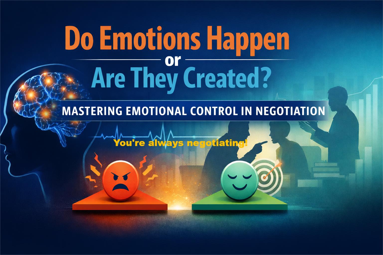 “Emotional Control Helps to Easily Win More Negotiations - Do you know why?”