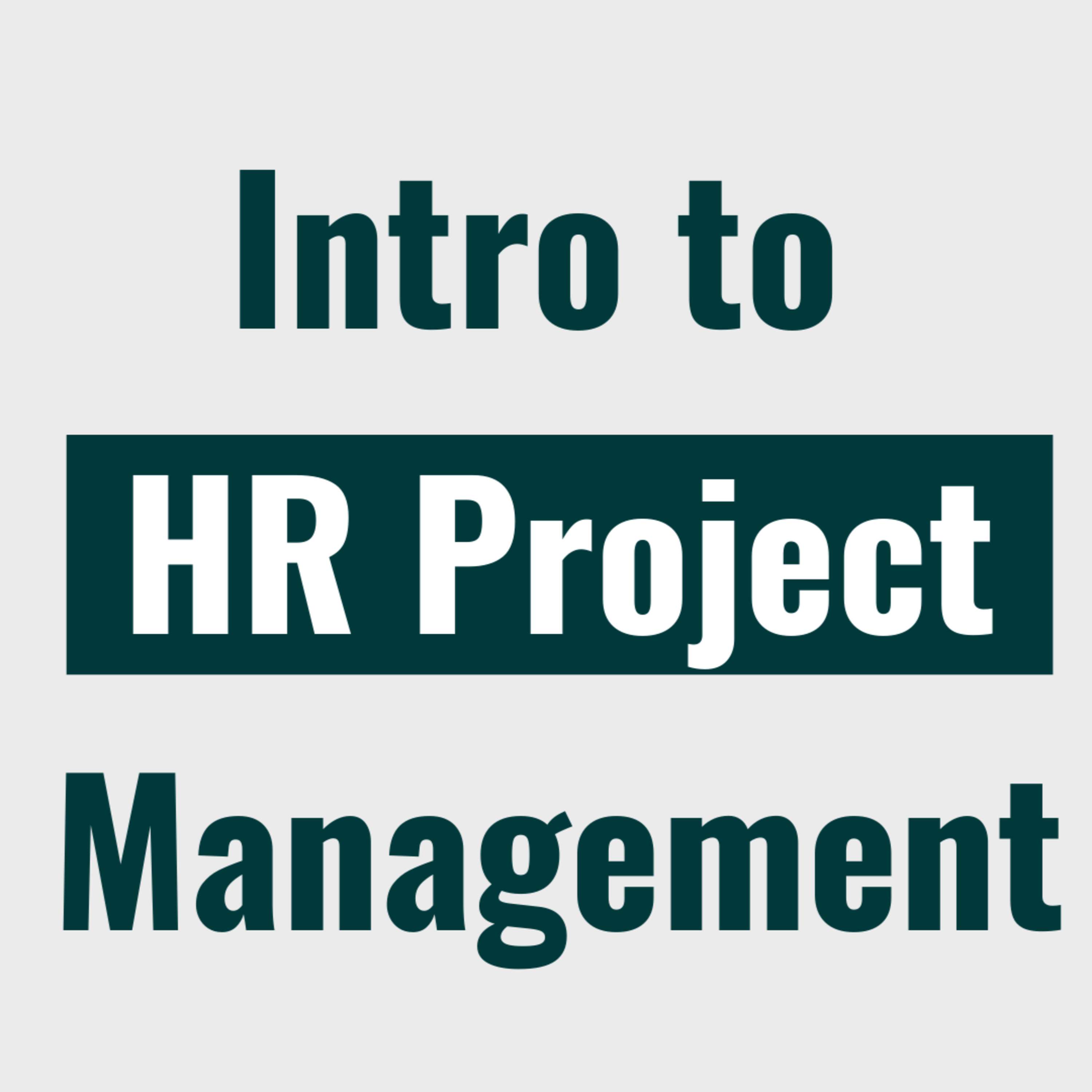 Intro to Project Management for HR episode artwork
