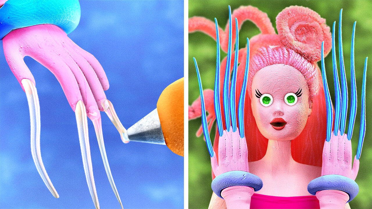 DOLL Makeover To Mommy Long Legs Out Of Trash *Poor Mom VS DIY Crafts* episode artwork