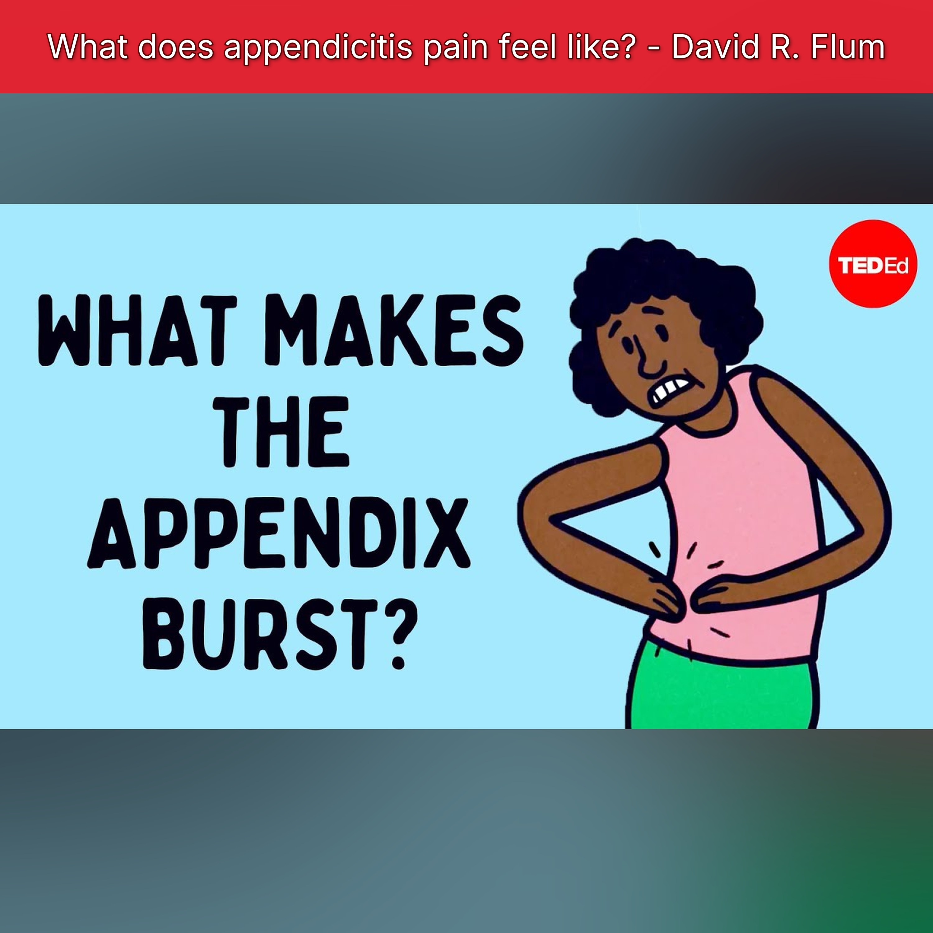 What does appendicitis pain feel like? - David R. Flum episode artwork