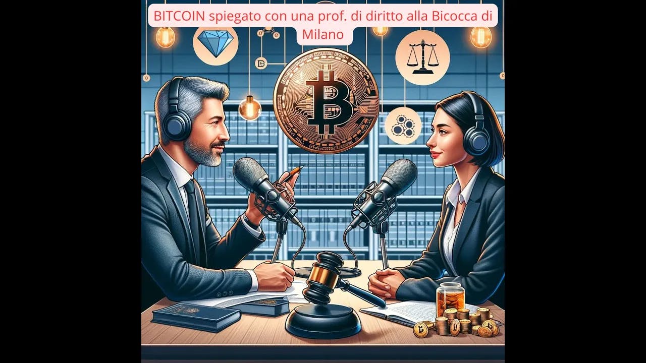 Bitcoin spiegato da una Prof. di diritto della Università Bicocca F. Mattassoglio.  Scoprilo con noi. 1 PARTE. EP. 257