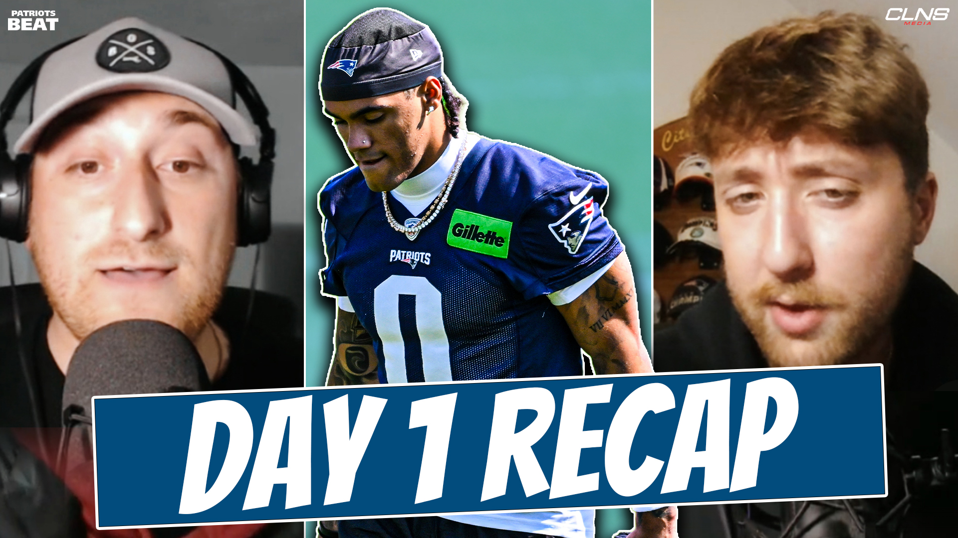 Gabe Jacas SIGNS and Christian Gonzalez Participates in Day 1 of Training Camp | Patriots Beat episode artwork