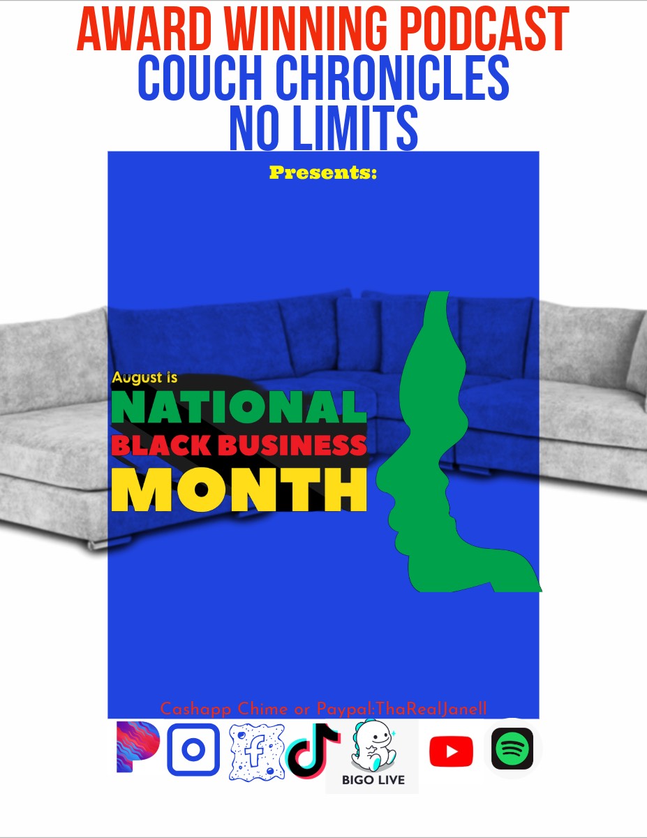 National Black Business Month-Couch Chronicles No Limits episode artwork