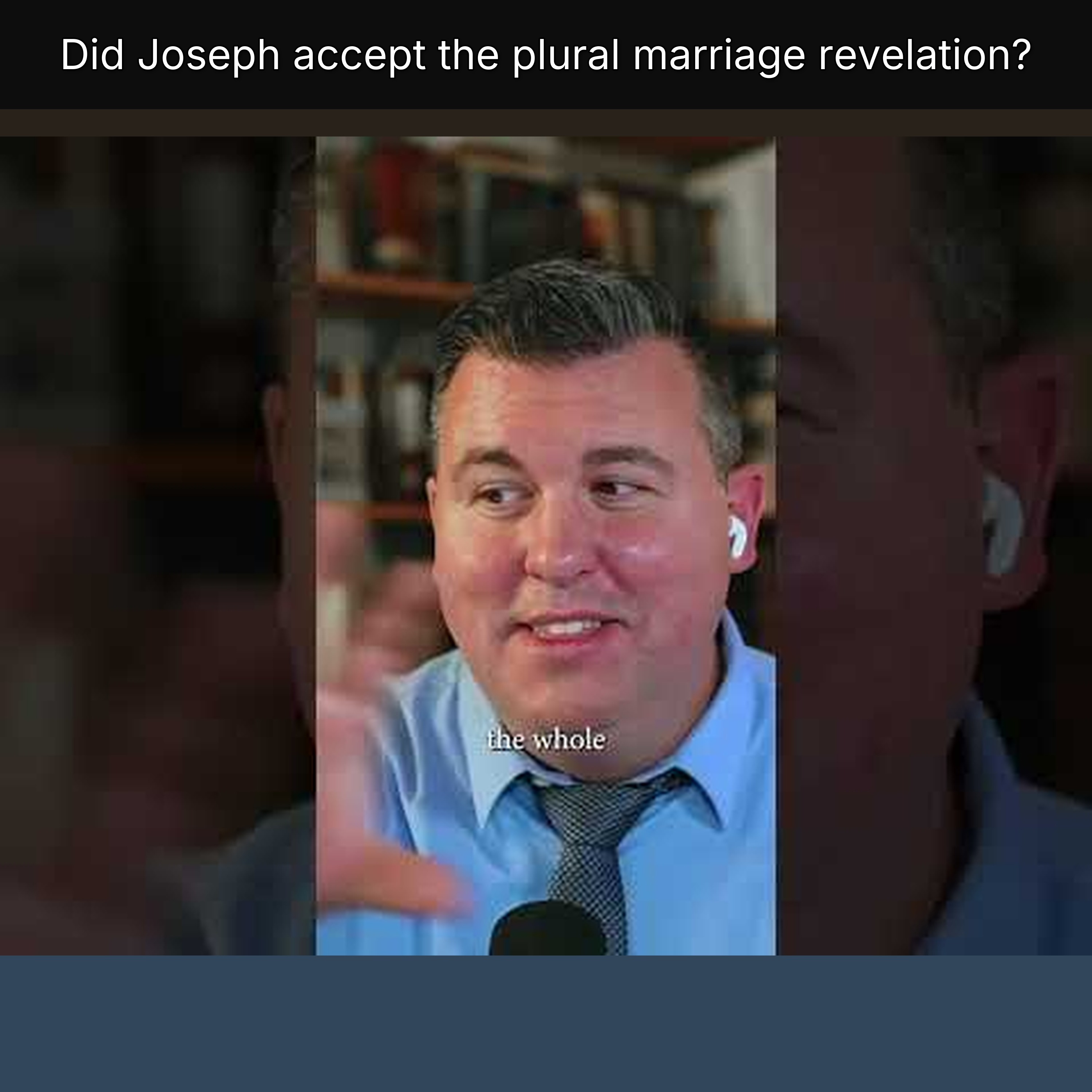 Did Joseph accept the plural marriage revelation? episode artwork