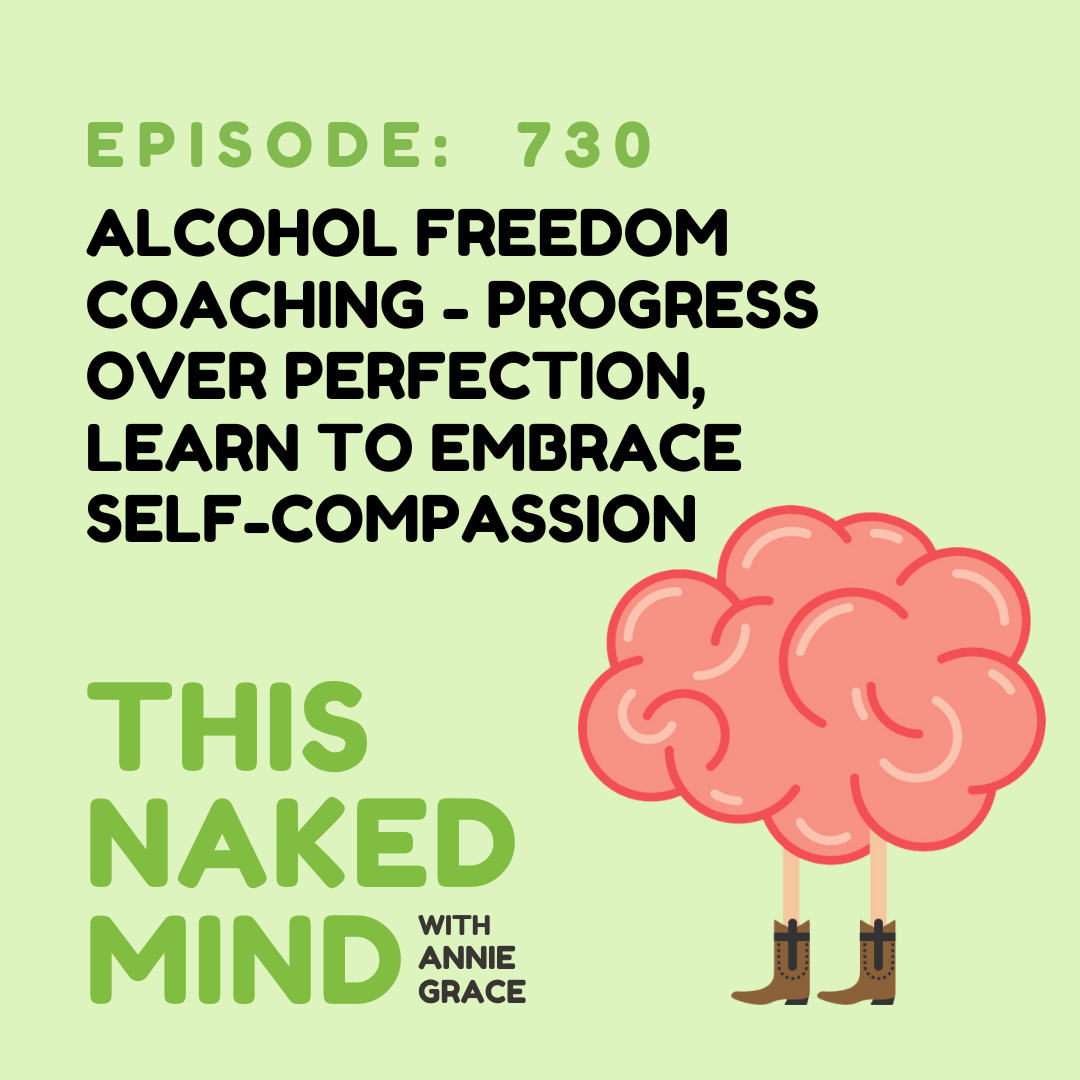 Alcohol Freedom Coaching - Progress Over Perfection, Learn to Embrace Self-Compassion | EP 730