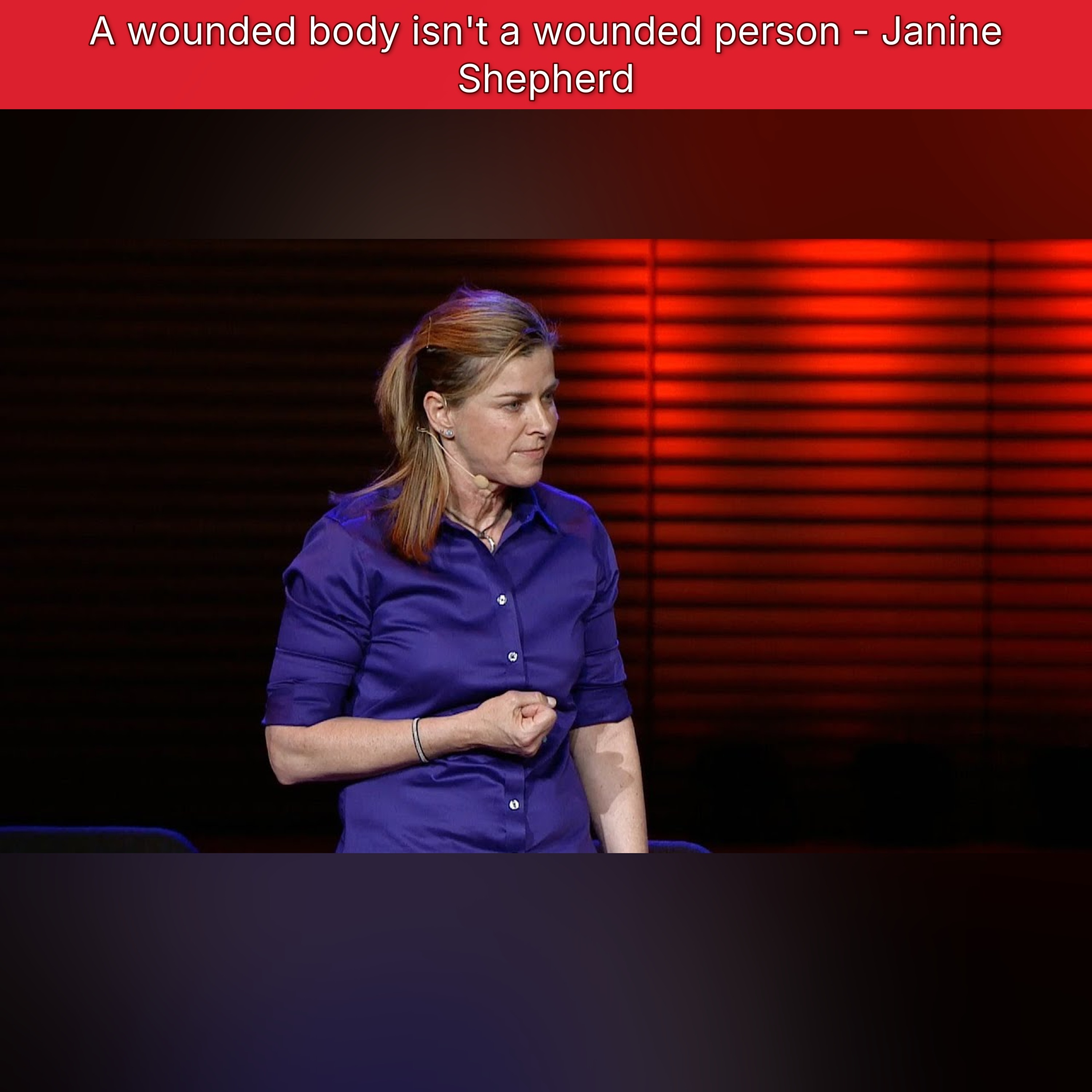 A wounded body isn't a wounded person - Janine Shepherd episode artwork