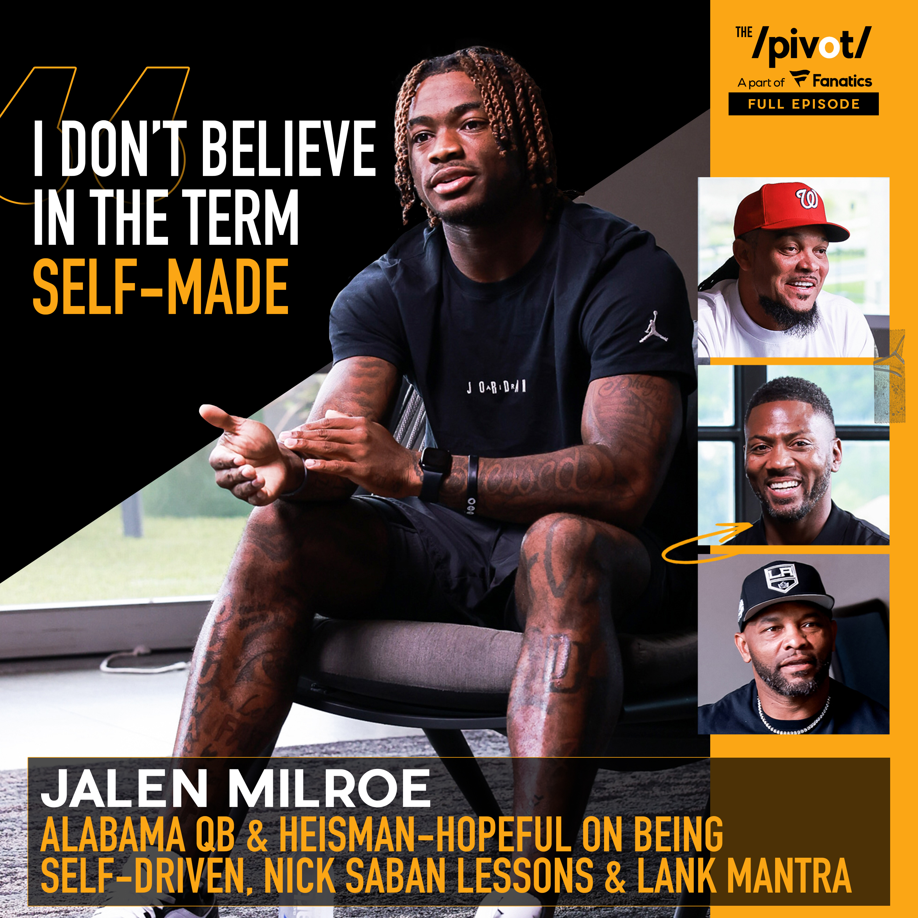 Jalen Milroe Alabama Quarterback, the Heisman hopeful talks NIL, SEC 's top teams, LANK mantra, College football playoffs, NFL Draft expectations, responds to outside critics & family support