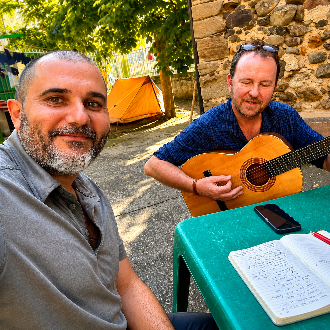 Justin and Geoff | Magical Camino music episode artwork