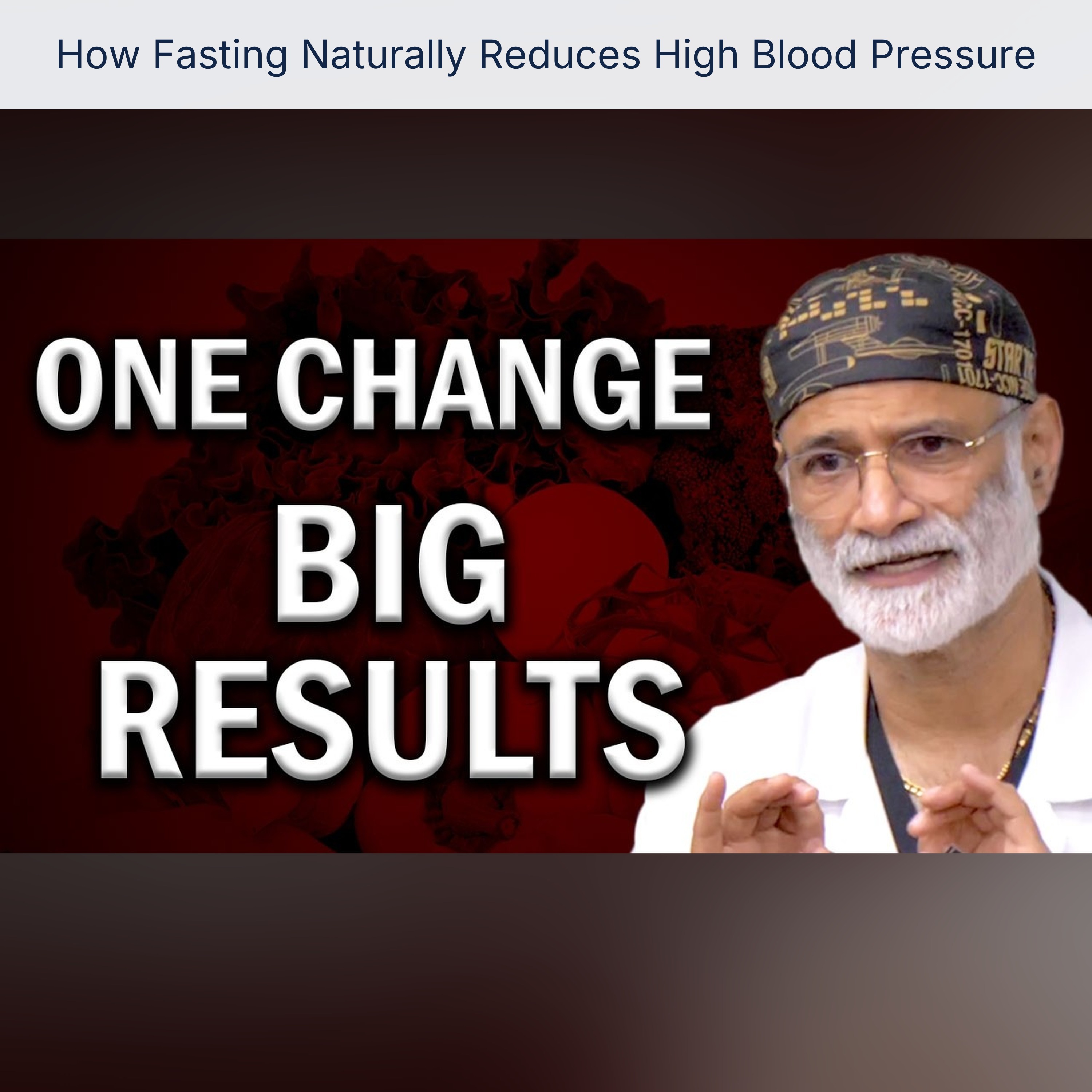 How Fasting Naturally Reduces High Blood Pressure episode artwork