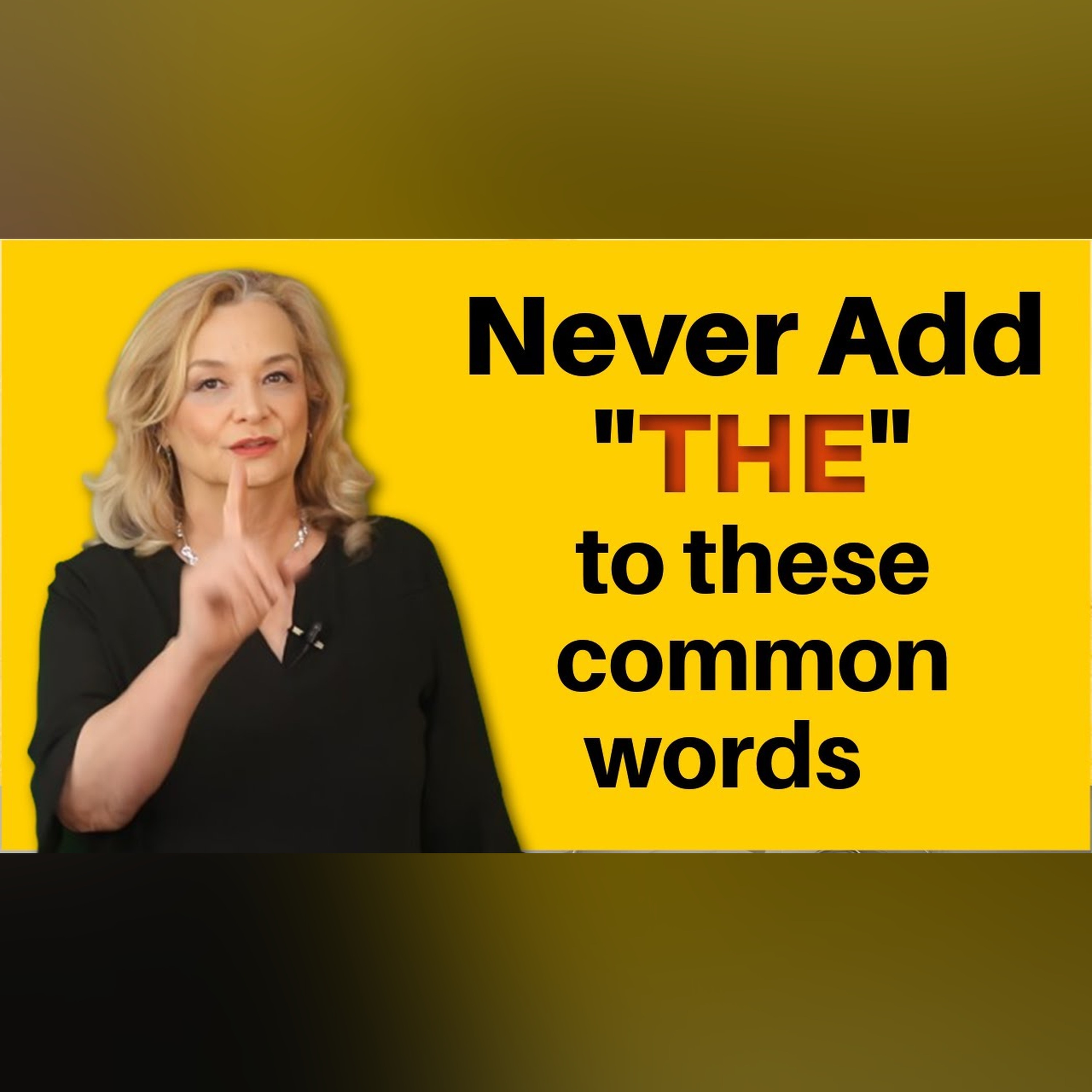 Don't Use "THE" with These Words episode artwork