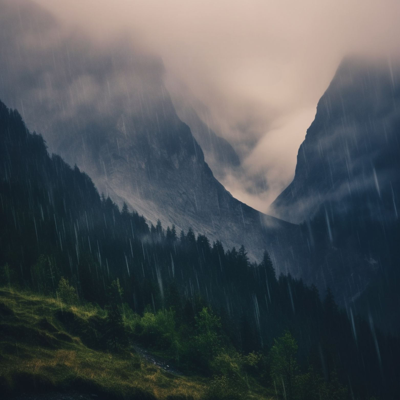 🎧 Mountain Rain & Thunderstorm Sleep Sounds - Ambient Noise For Sleep & Meditation