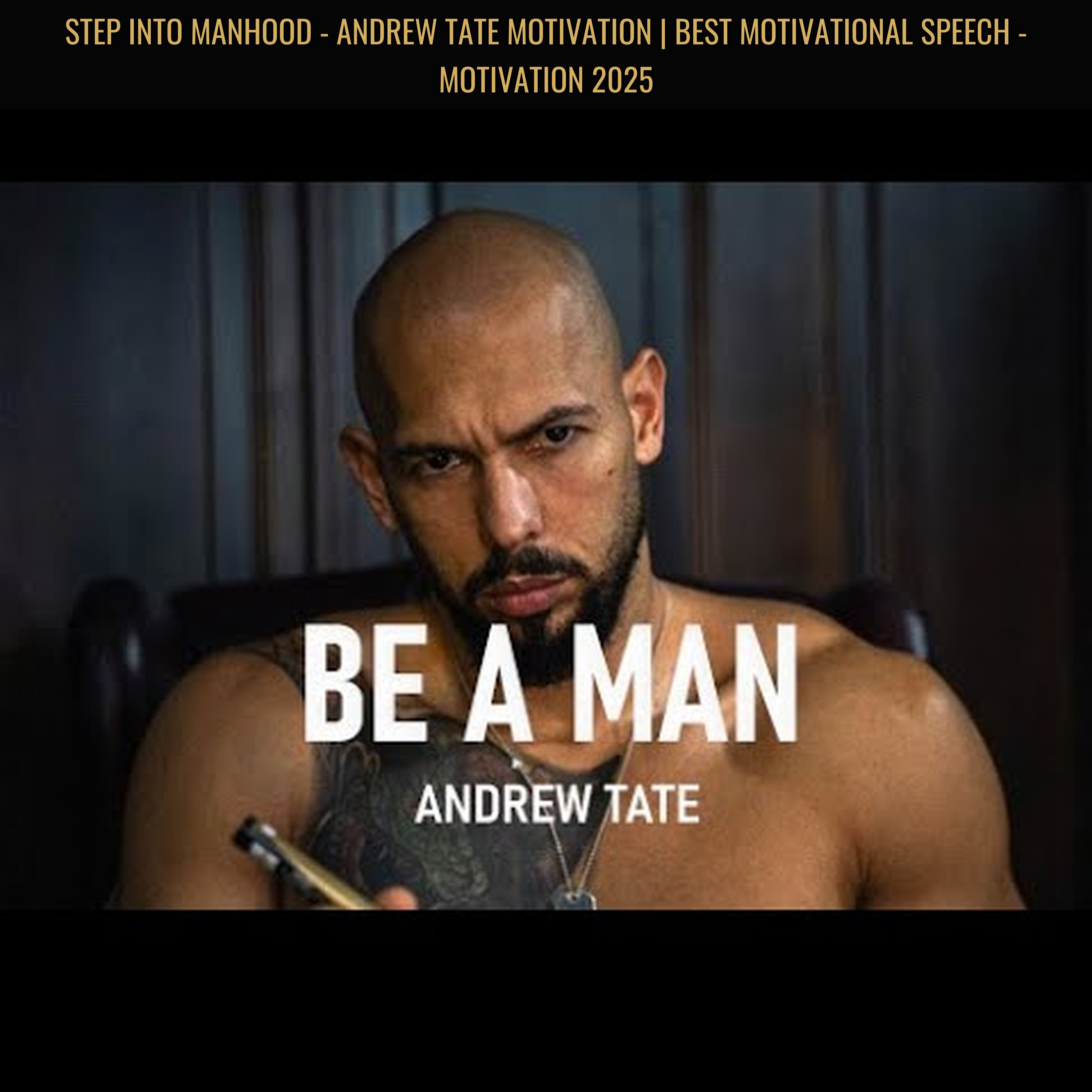 STEP INTO MANHOOD - Andrew Tate Motivation | Best Motivational Speech - Motivation 2025 episode artwork