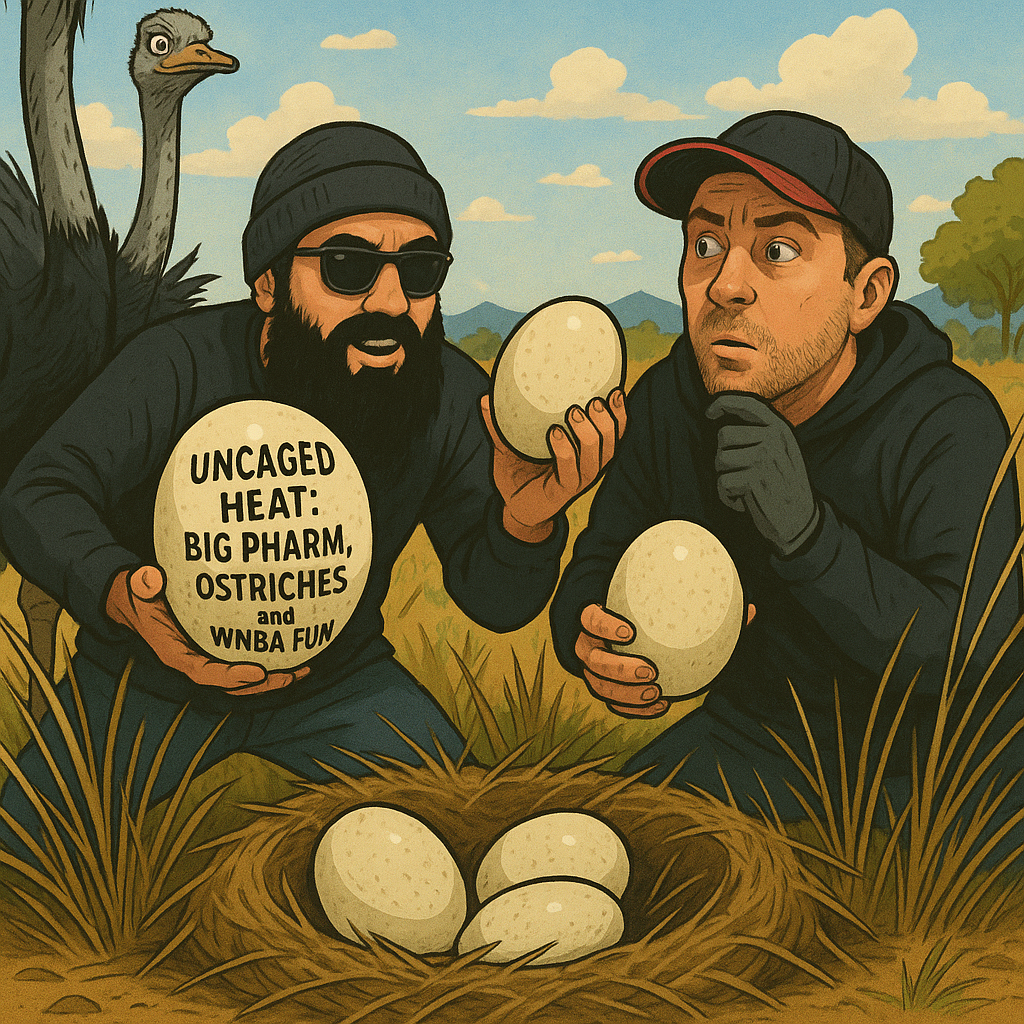 Uncaged Heat: Big Pharma and Ostriches and WNBA fun. episode artwork