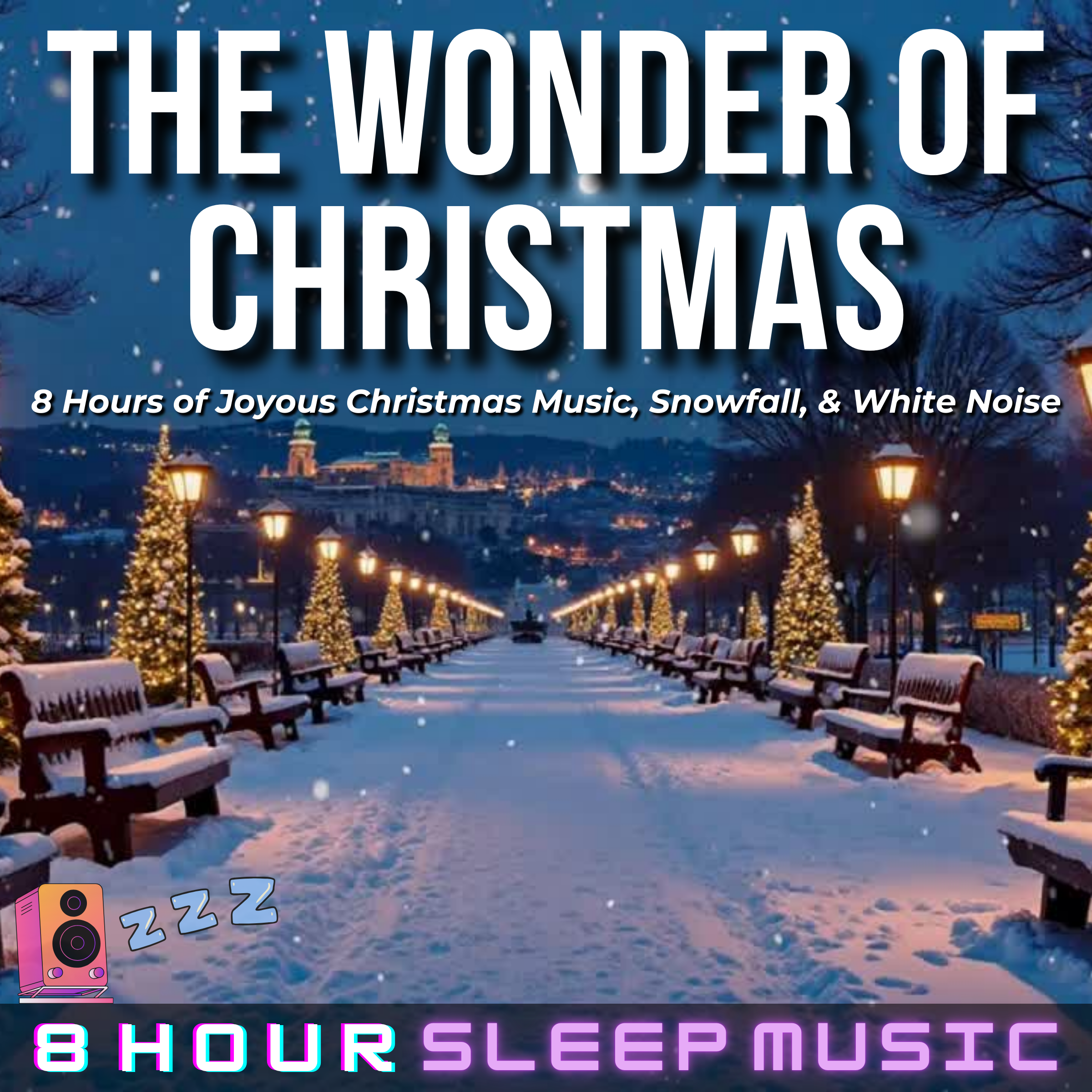 ☃️ The Wonder of Christmas | 8 Hours of Joyous Christmas Music with Winter Snowfall & White Noise for Deep Sleep 🦌