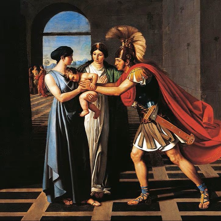 Iliade Libro VI: Ettore "uomo di casa" torna da moglie e figlio Iliade Libro VI: Ettore "uomo di casa" torna da moglie e figlio