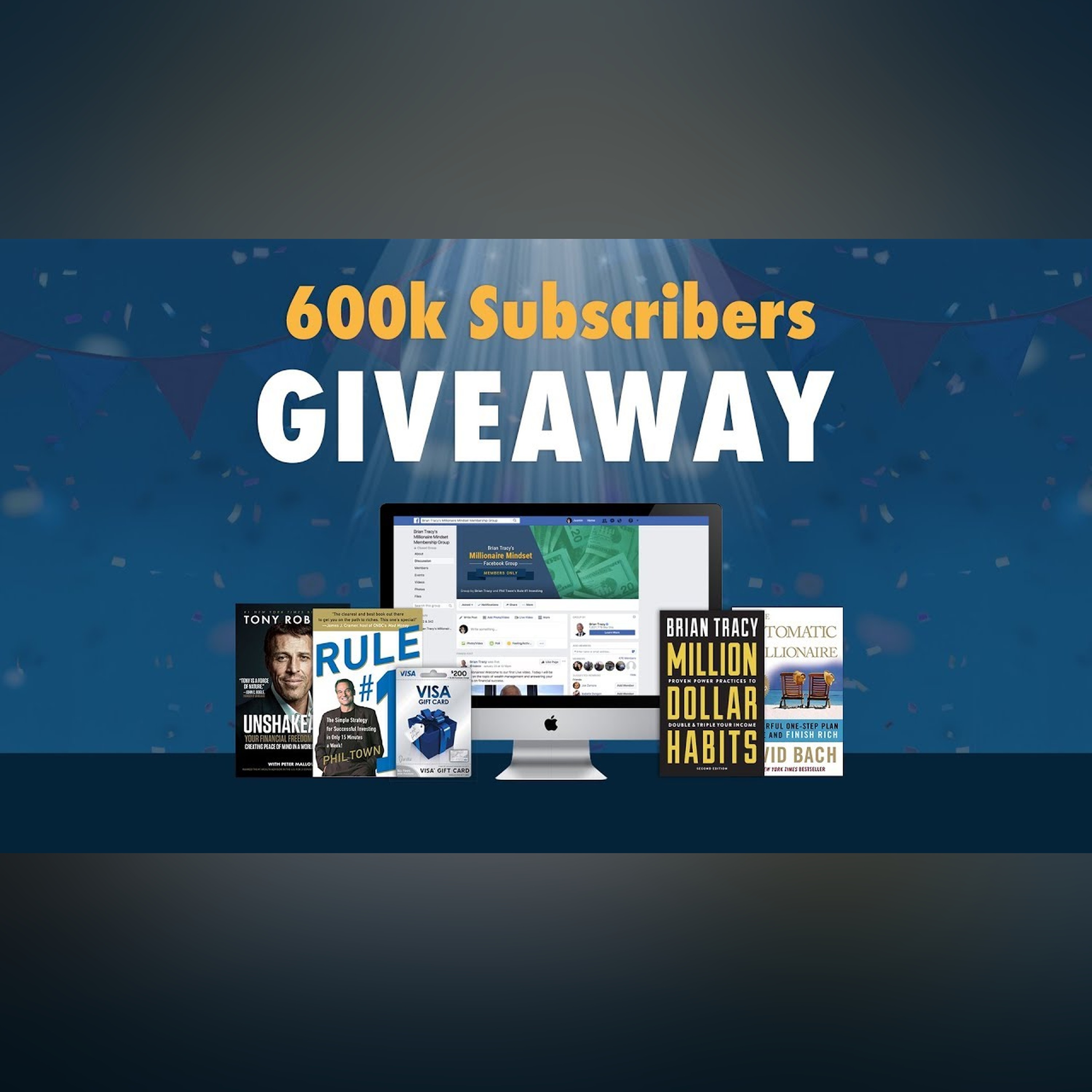 600k Subscriber Giveaway | Brian Tracy