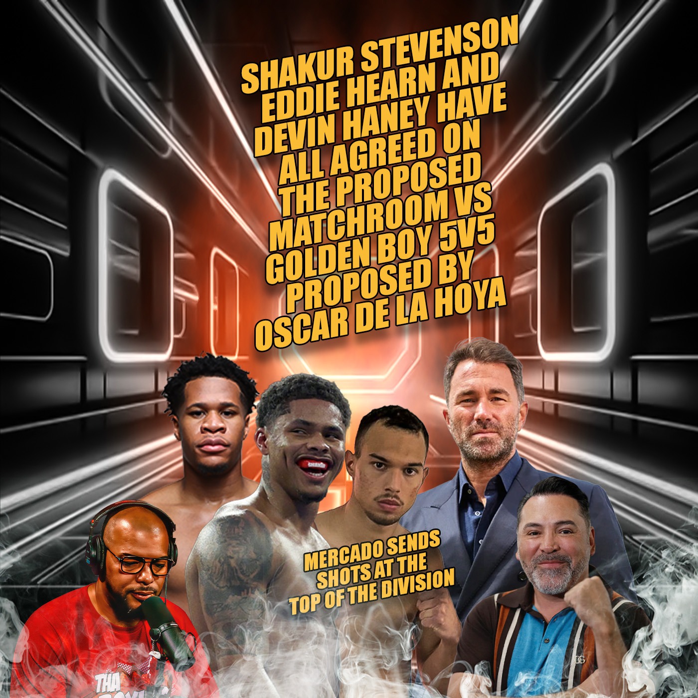 ☎️Shakur Stevenson Eddie Hearn and Devin Haney All agree To Oscar De La Hoya’s Small Ring + Mercado