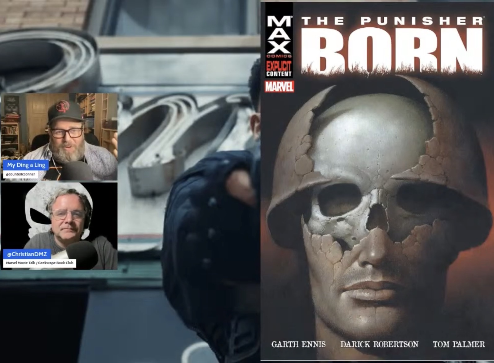 Geekscape Book Club - April 2026 - "The Punisher: Born" episode artwork
