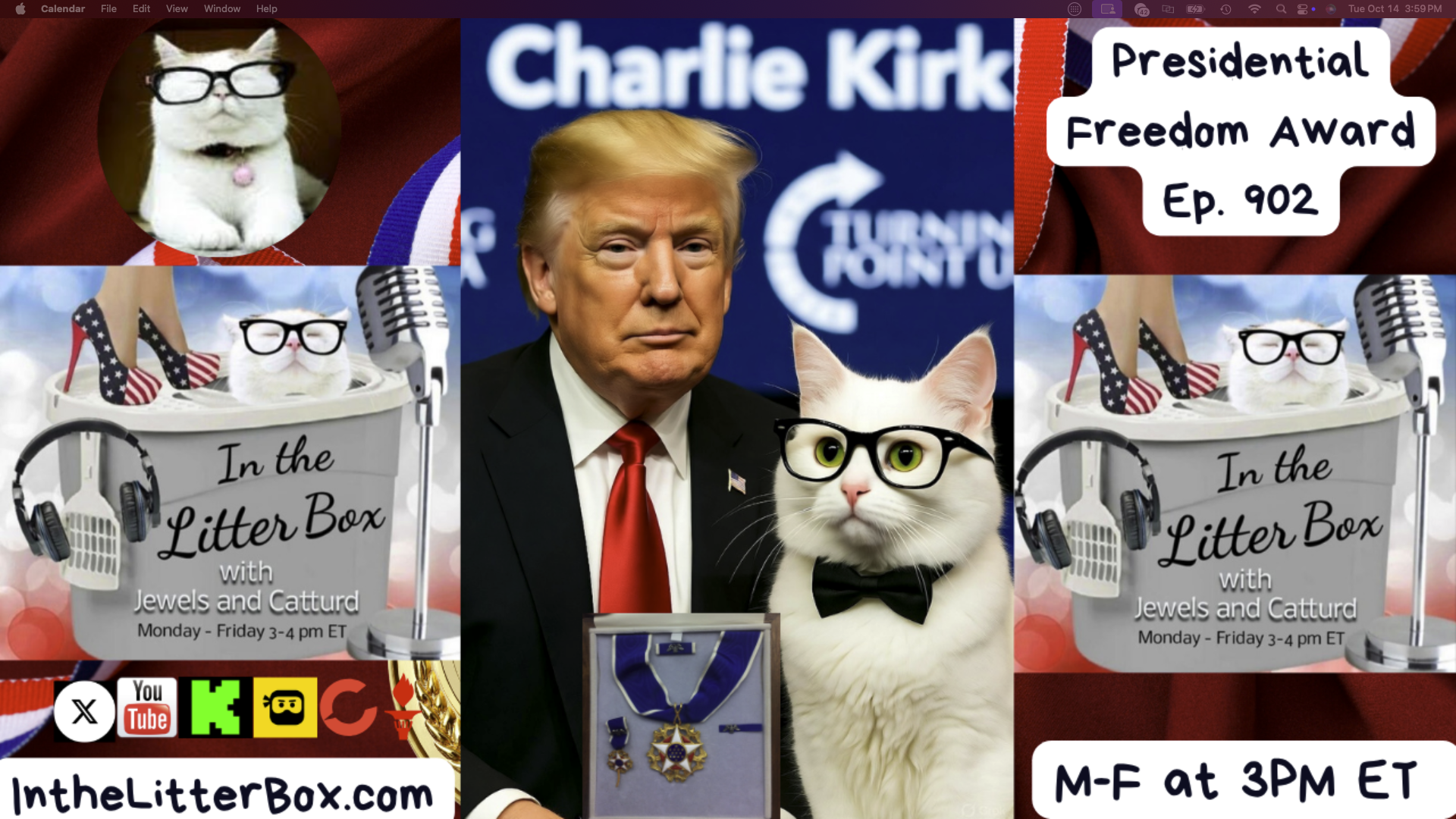 Presidential Freedom Award | In the Litter Box w/ Jewels & Catturd – Ep. 902 – 10/15/2025