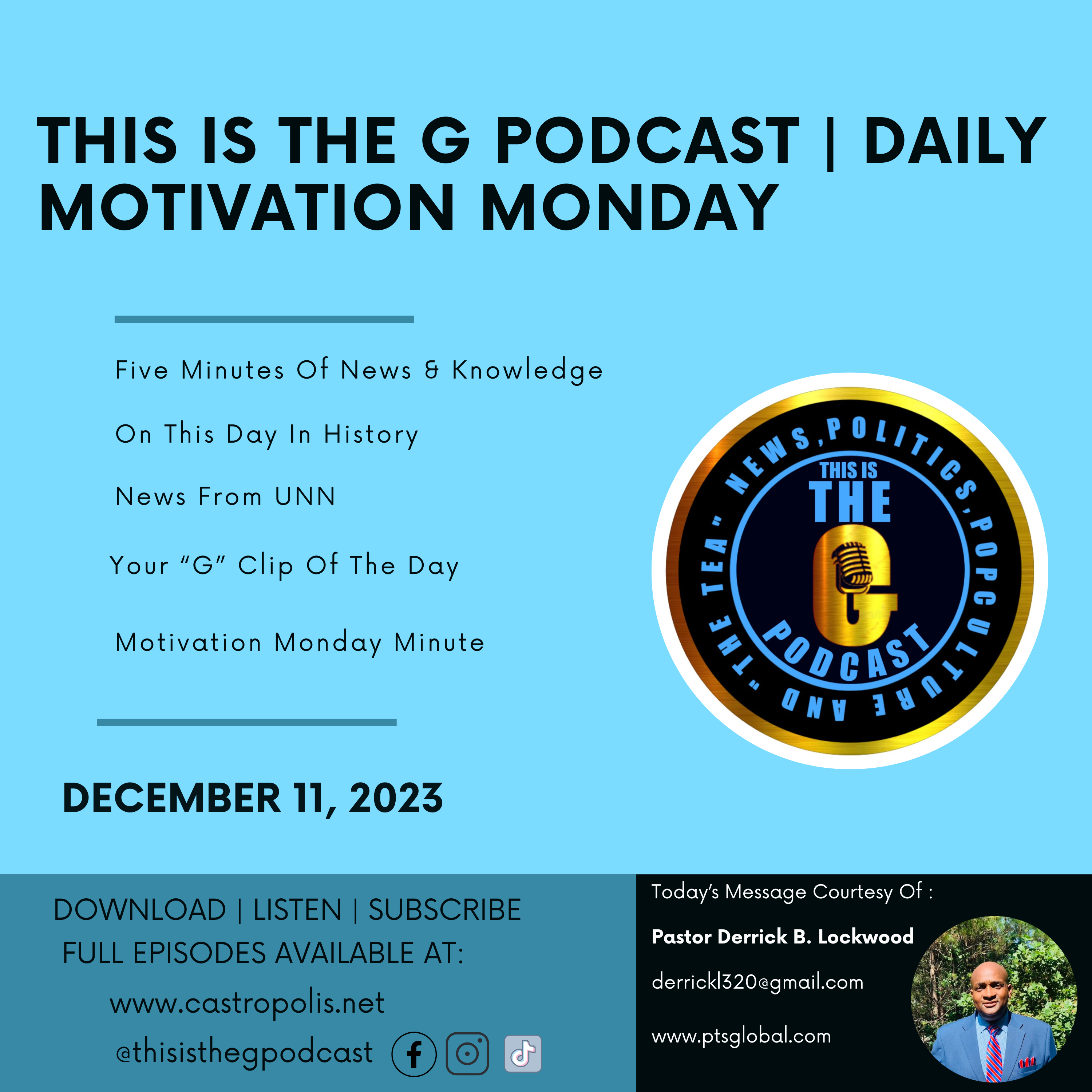 This Is The G Podcast Daily December 11, 2023 episode artwork