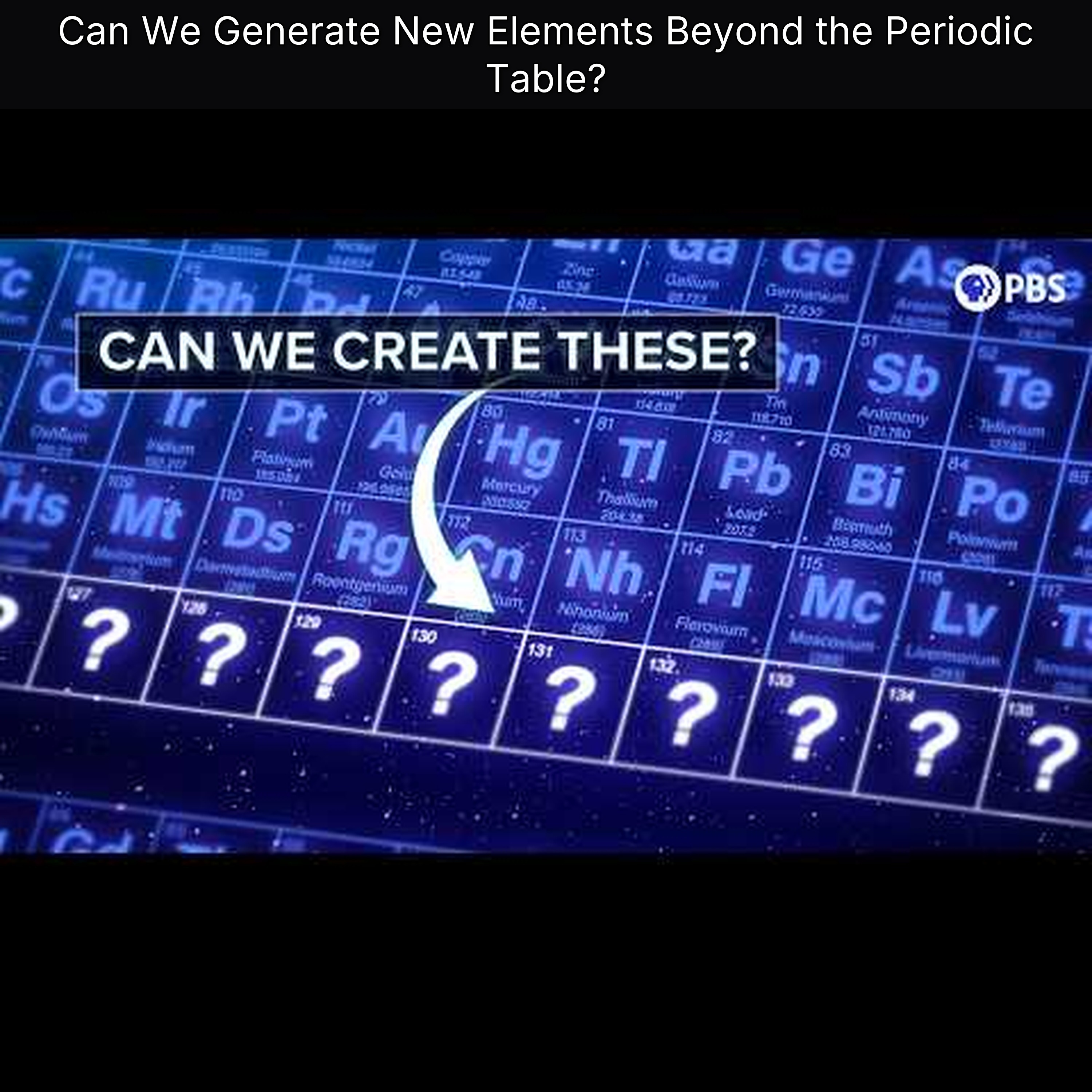 Can We Generate New Elements Beyond the Periodic Table?
