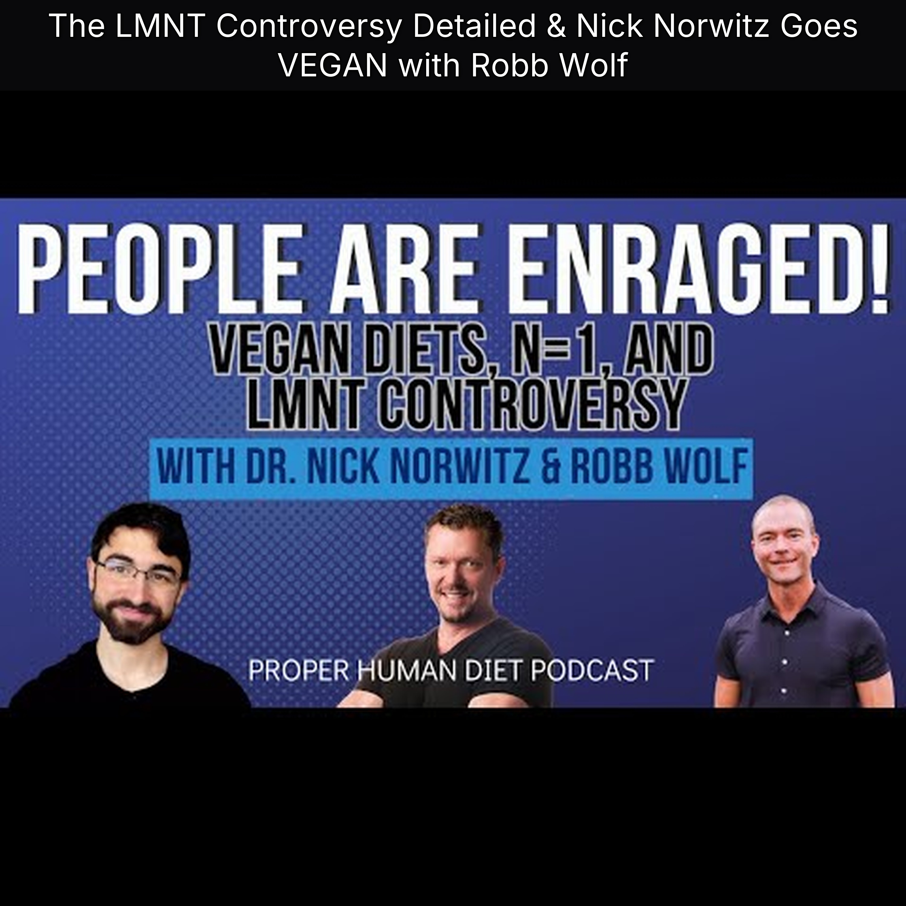The LMNT Controversy Detailed & Nick Norwitz Goes VEGAN with Robb Wolf