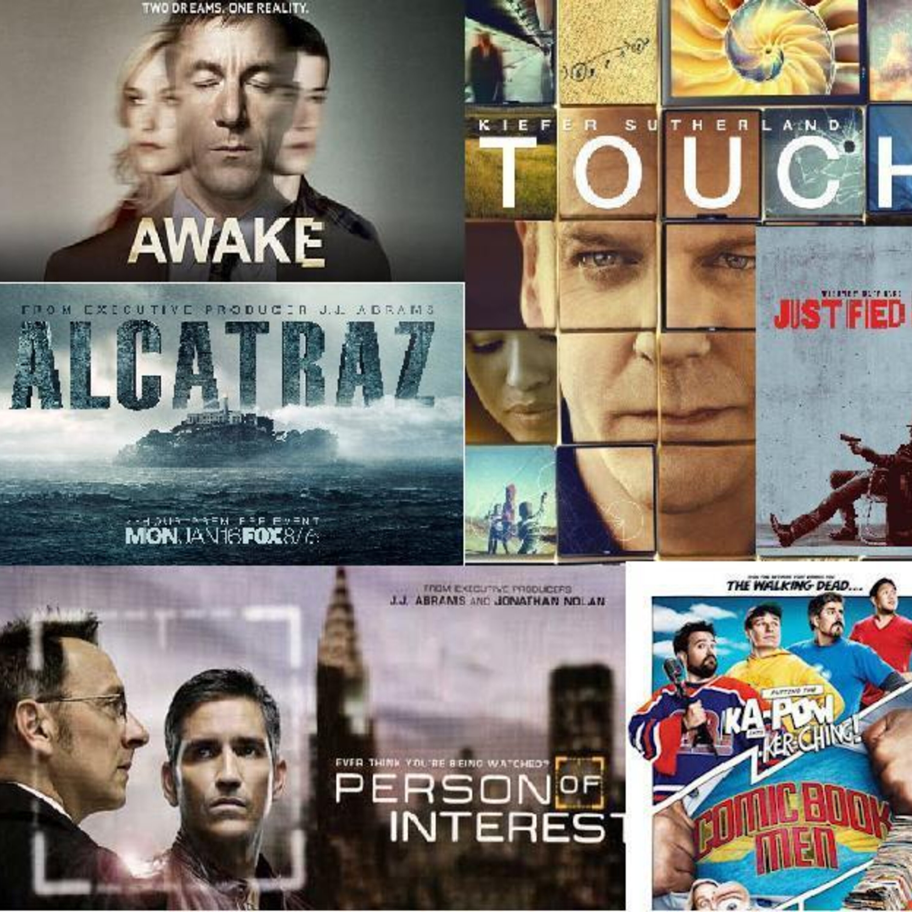 TV Special: Awake, Alcatraz, Touch, Person Of Interest, Comic Book Men episode artwork