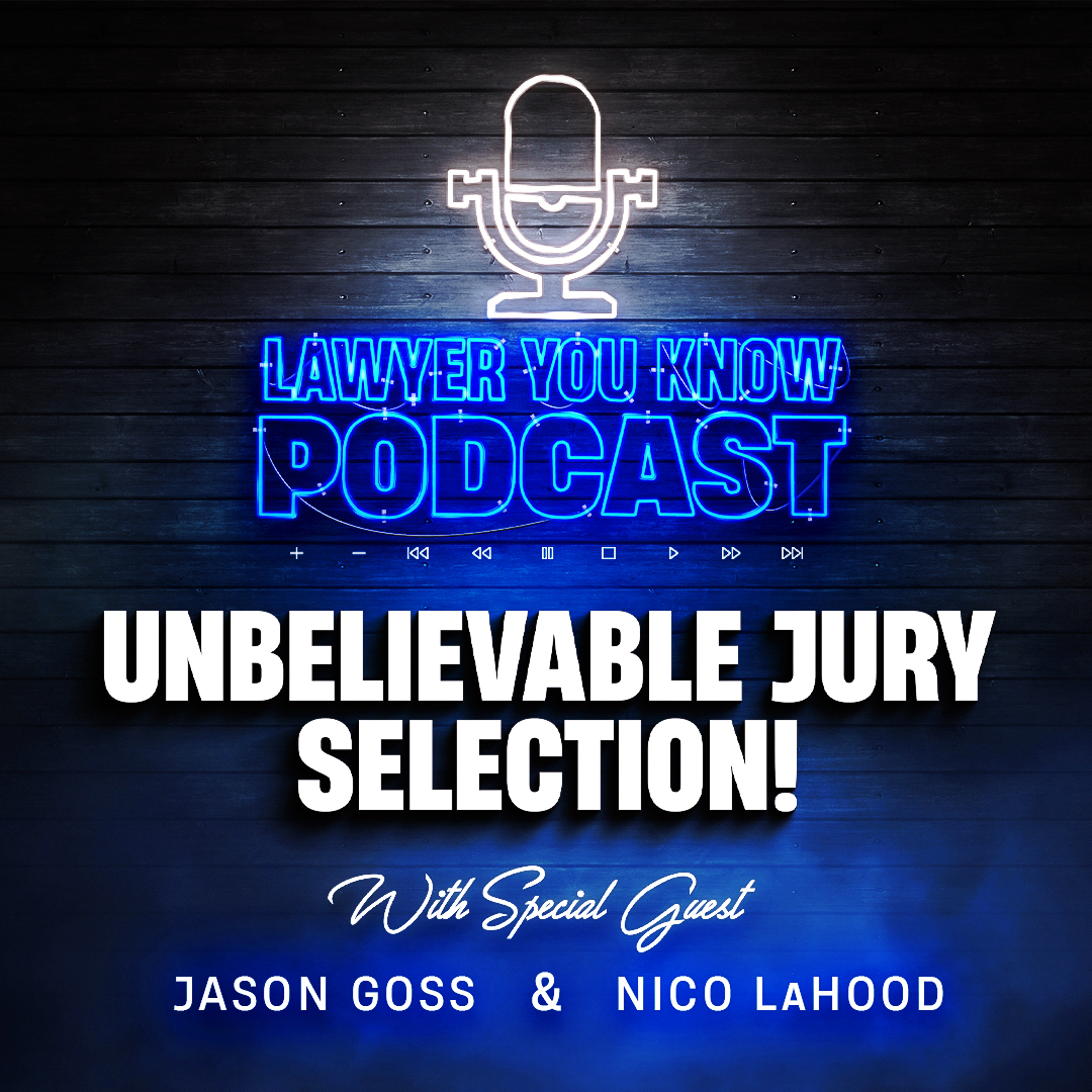 Nico LaHood and Jason Goss | You Won't Believe What They Share About Jury Selection