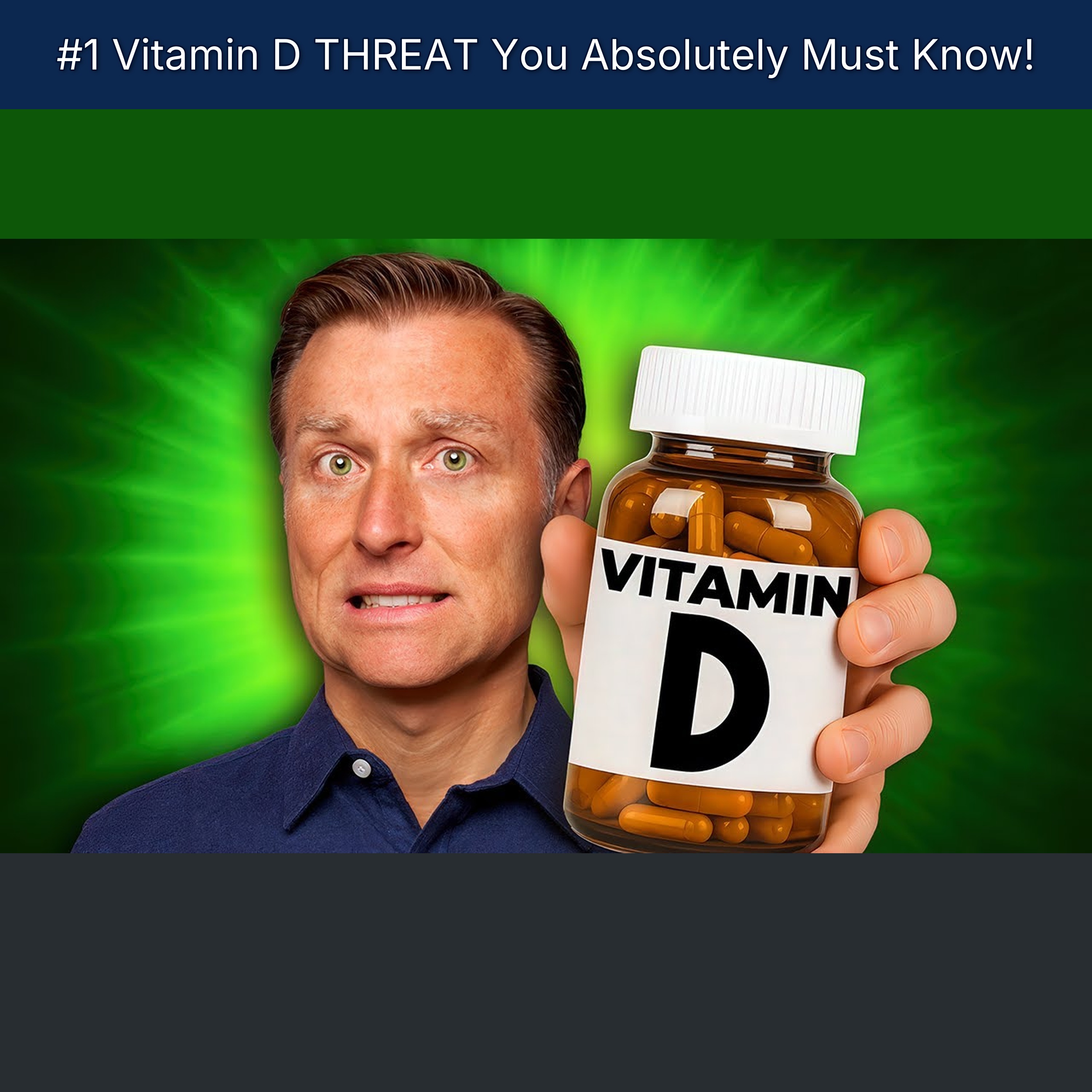 #1 Vitamin D THREAT You Absolutely Must Know! episode artwork