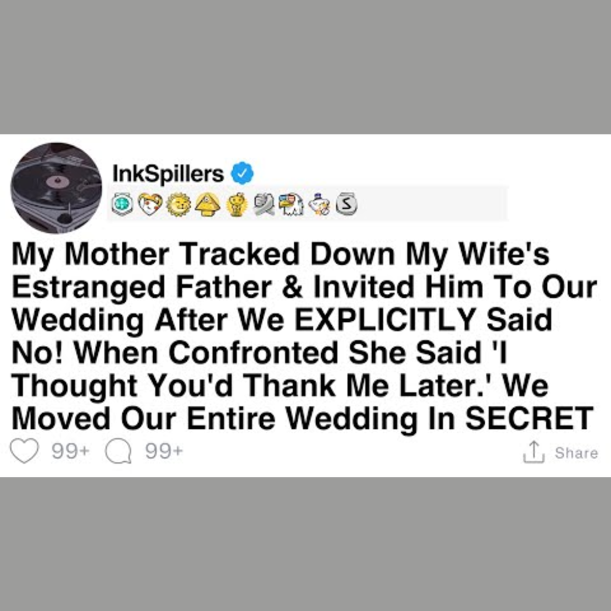 Mother Invites Estranged Father to Our Wedding Against Our Wishes