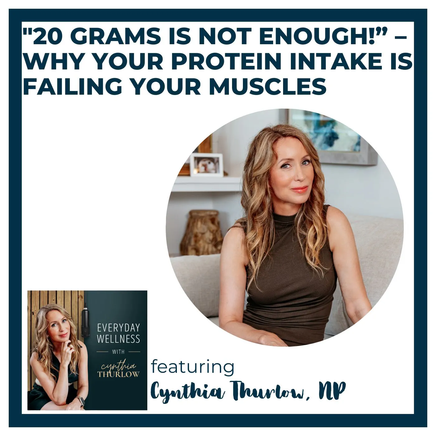 Ep. 578 "20 Grams Is Not Enough!” – Why Your Protein Intake Is Failing Your Muscles Episode cover
