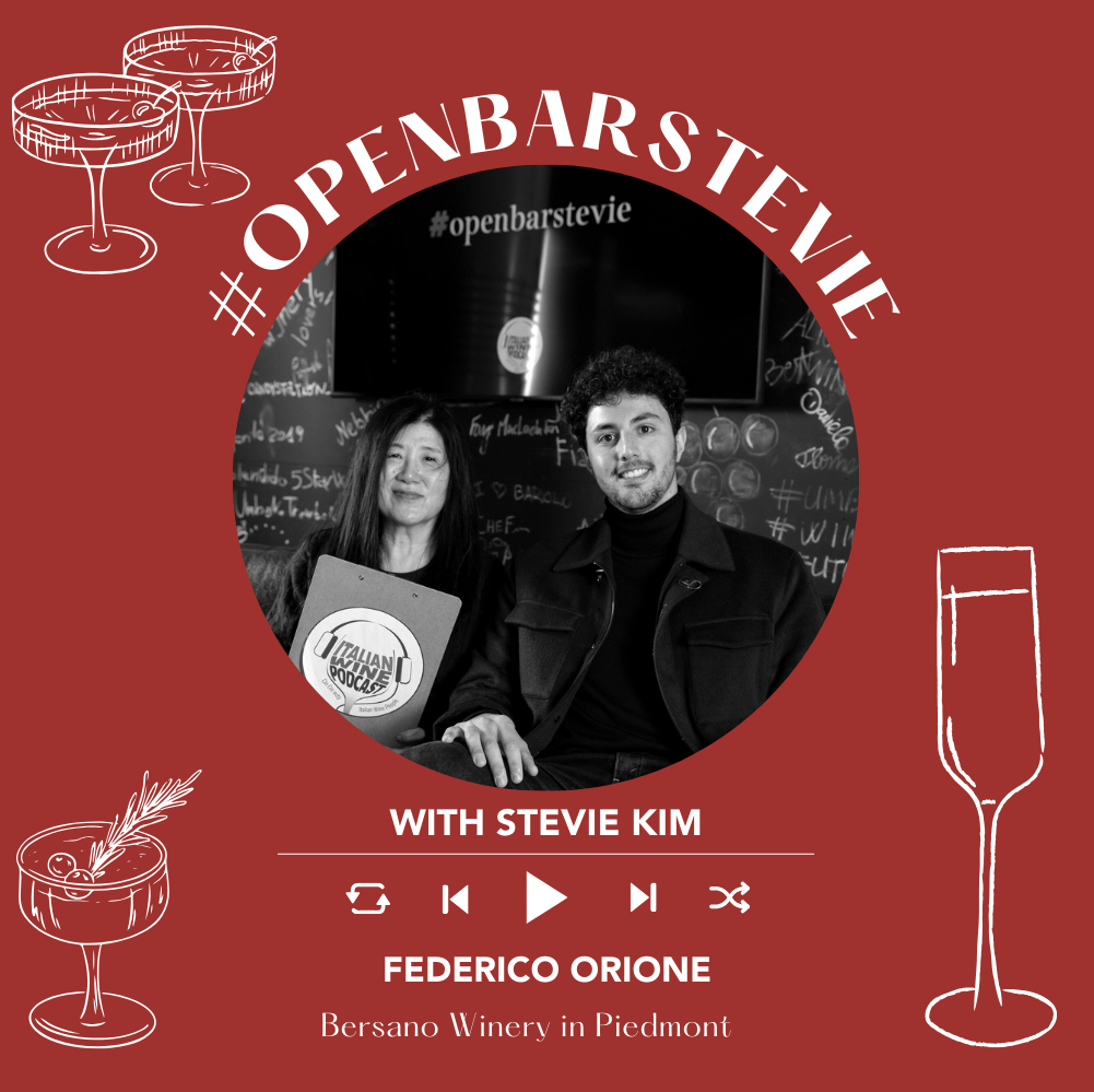 Ep. 2640 The “Drink Less but Better” Trend in Wine with Federico Orione of Bersano Winery | #openbarstevie