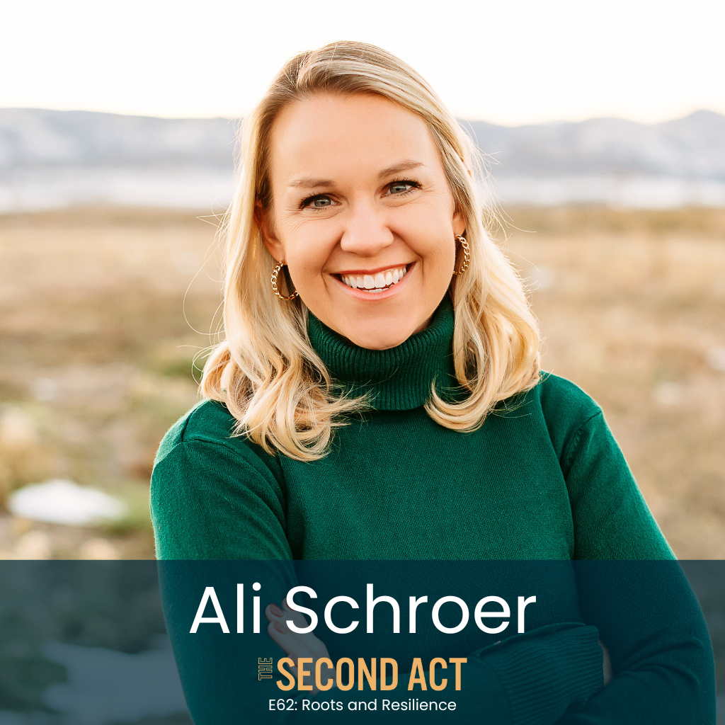 62:  Roots to Resilience with Ali Schroer (A Psychotherapist, Mental Health Expert and Well-Being Advisor Discusses Slowing Down, Reconnecting, and Thriving in a Fast World)