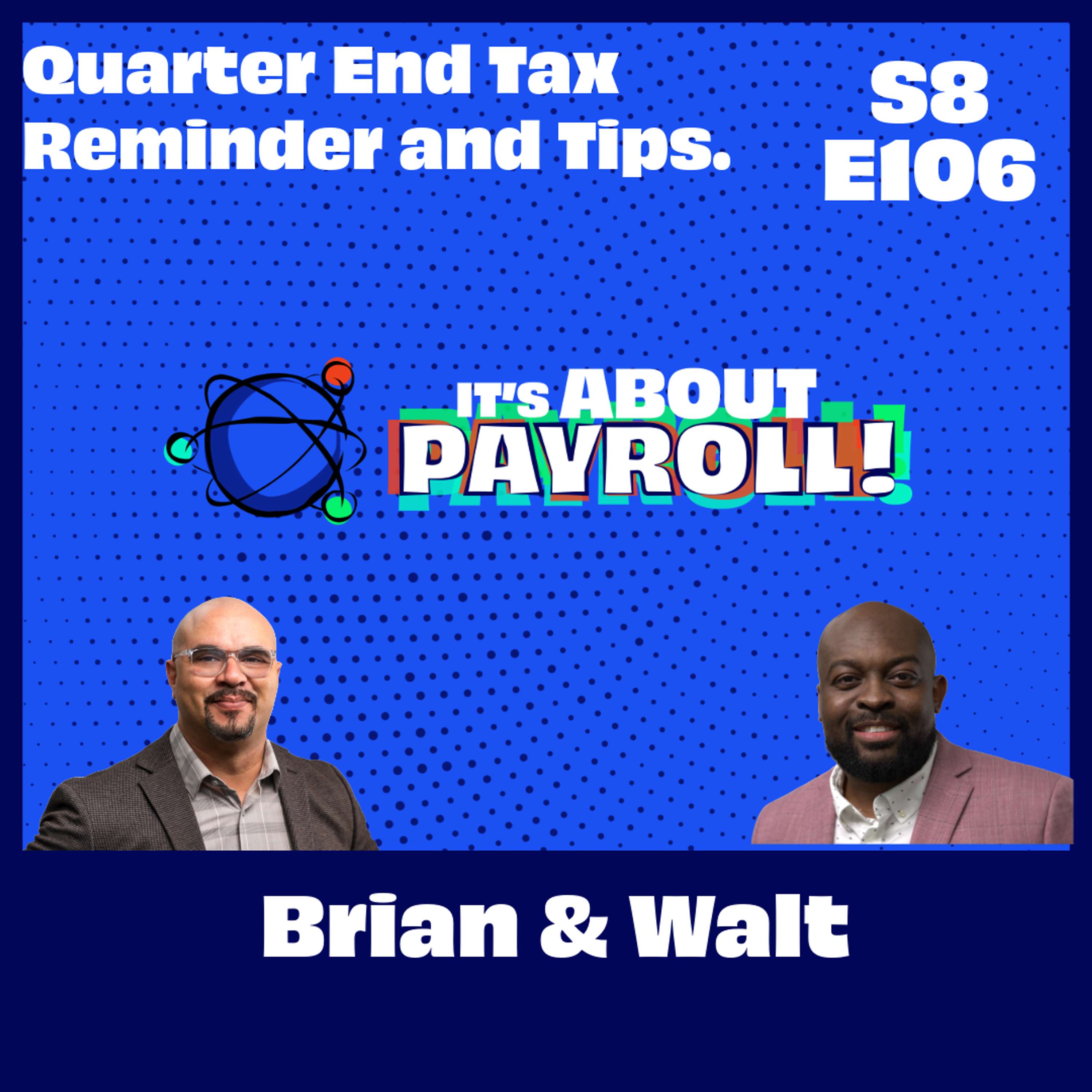 Payroll Tax filing Reminder and Tips - What are Quarterly Payroll Taxes? episode artwork