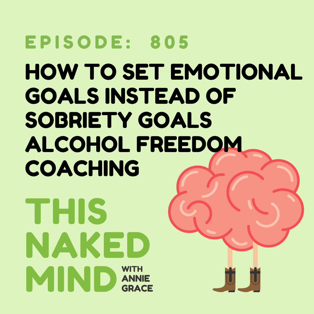 How To Set Emotional Goals Instead of Sobriety Goals | Alcohol Freedom Coaching | E805