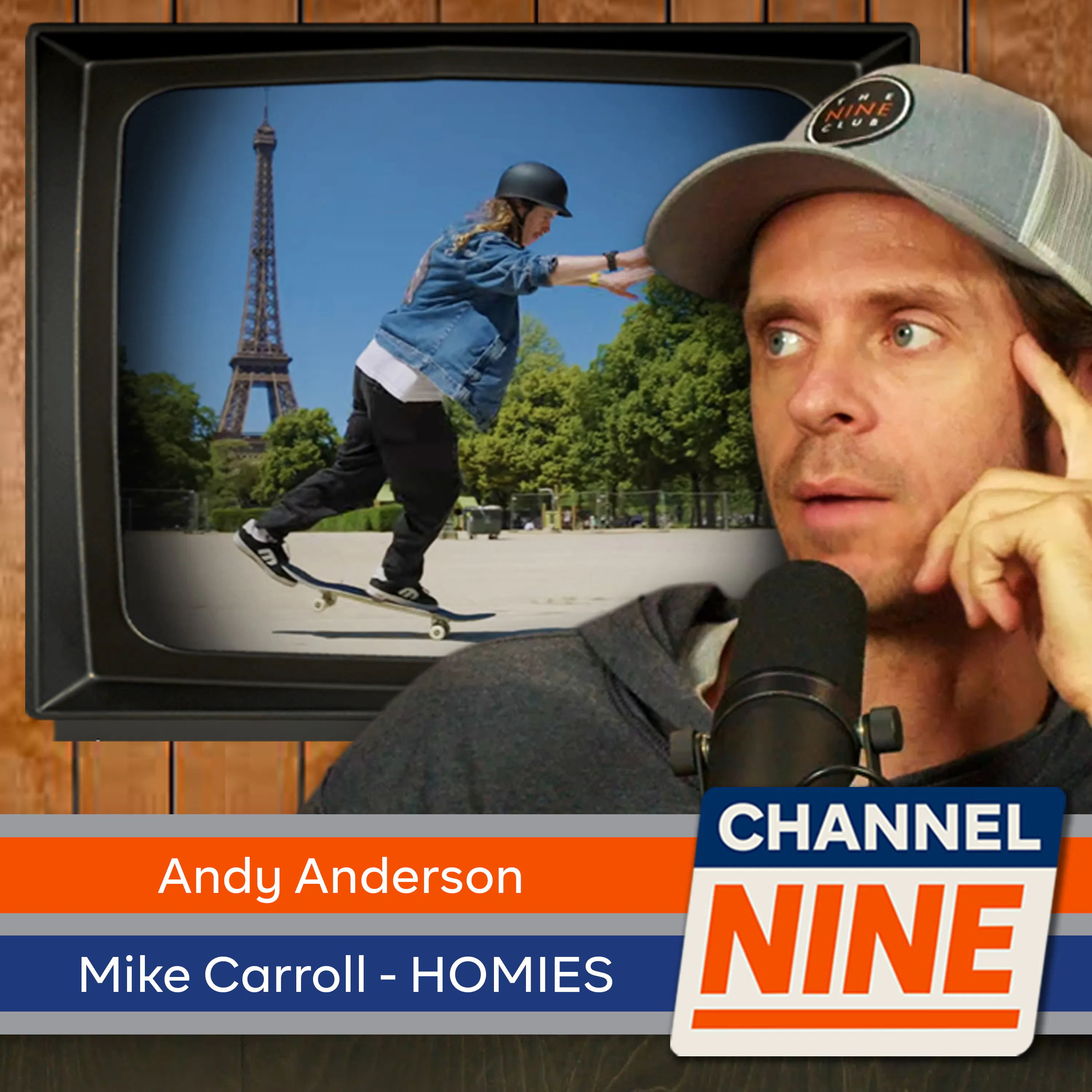 Channel Nine - Andy Anderson "The Shape of Paris", Iconic Mike Carroll line in "Virtual Reality" episode artwork